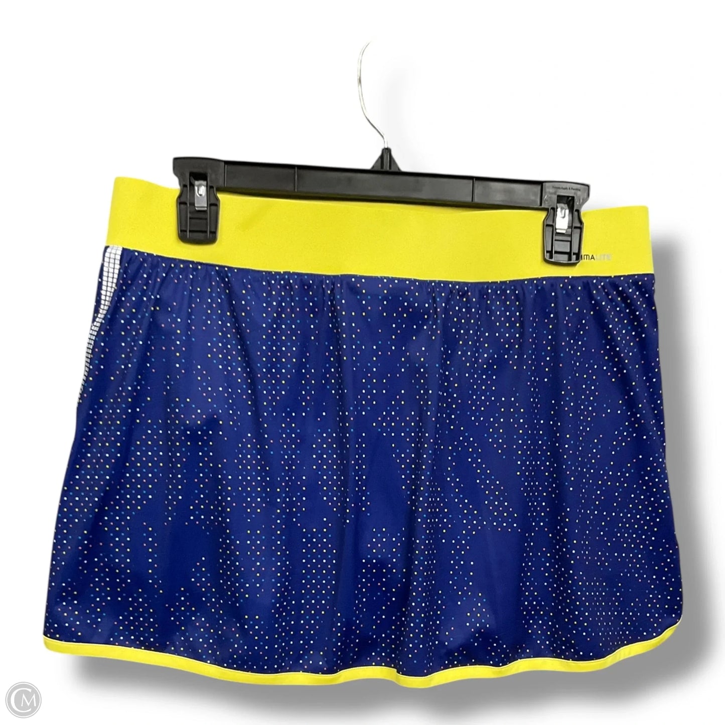 Athletic Skirt By Adidas In Blue & Yellow, Size: M