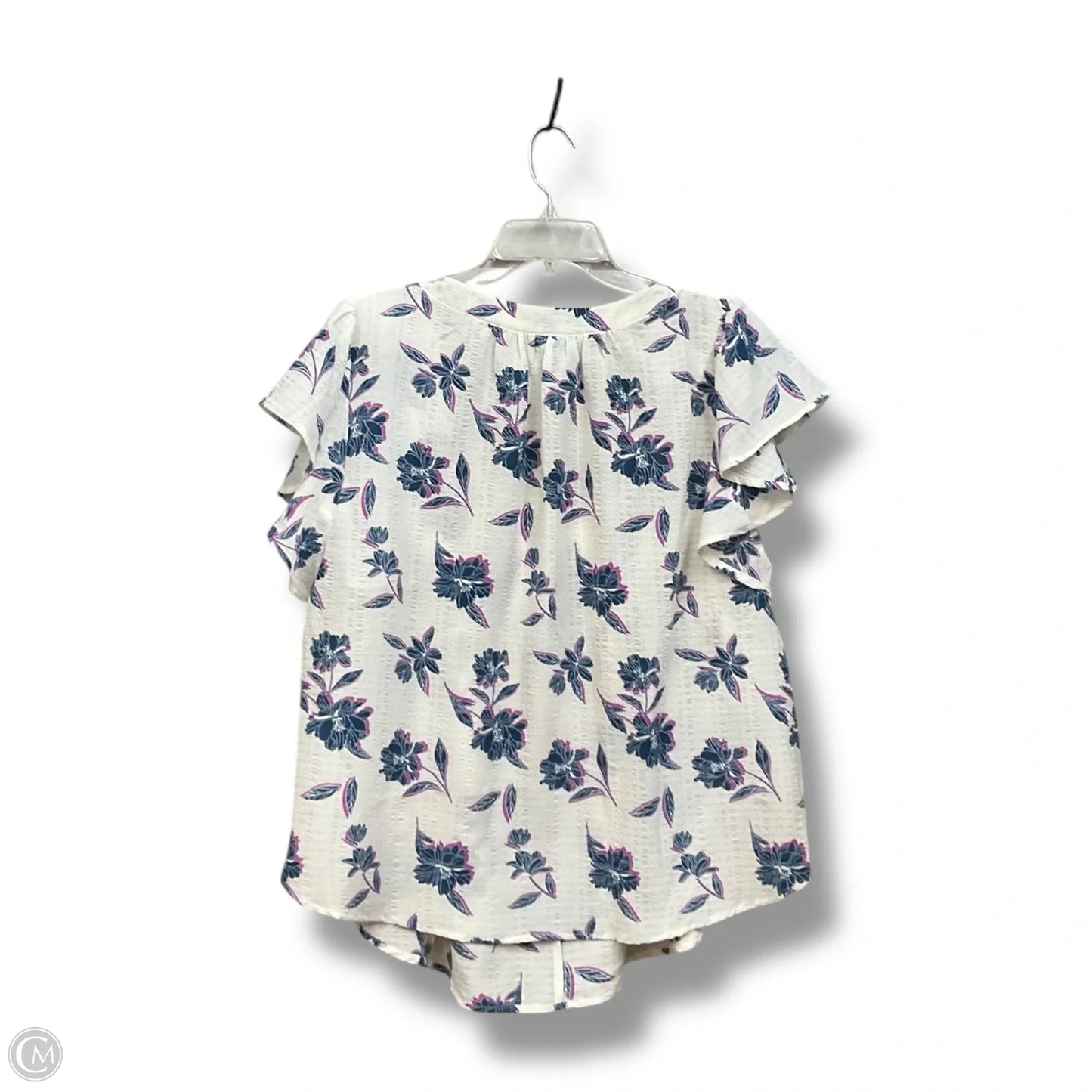 Top Short Sleeve By Draper James In Floral Print, Size: Xxl