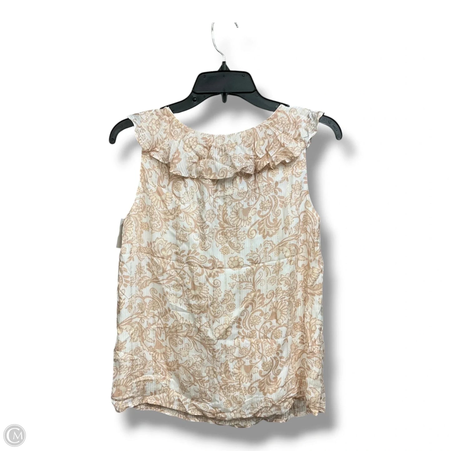 Top Sleeveless By Loft In Paisley Print, Size: Xxs