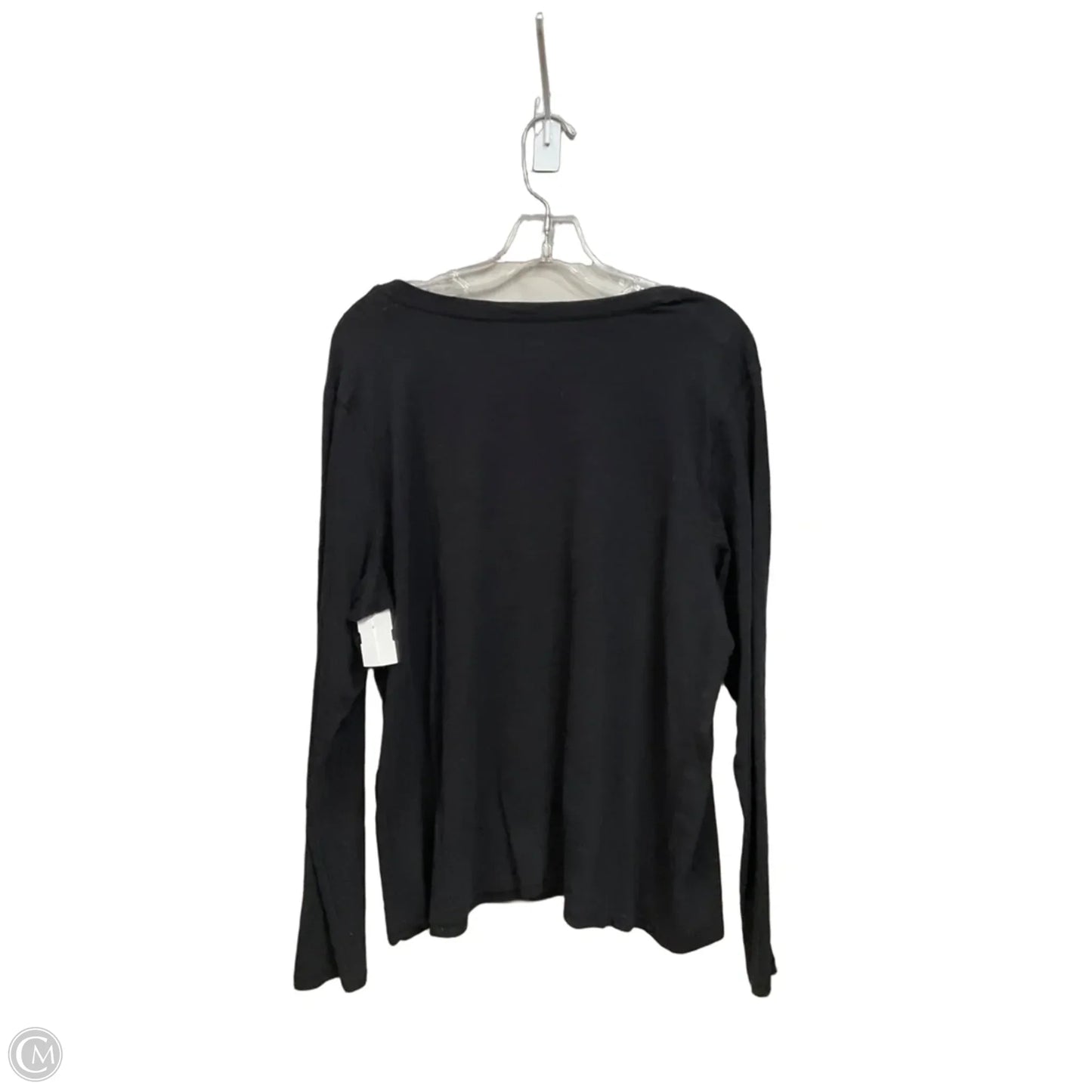 Top Long Sleeve Basic By Sonoma In Black, Size: Xl