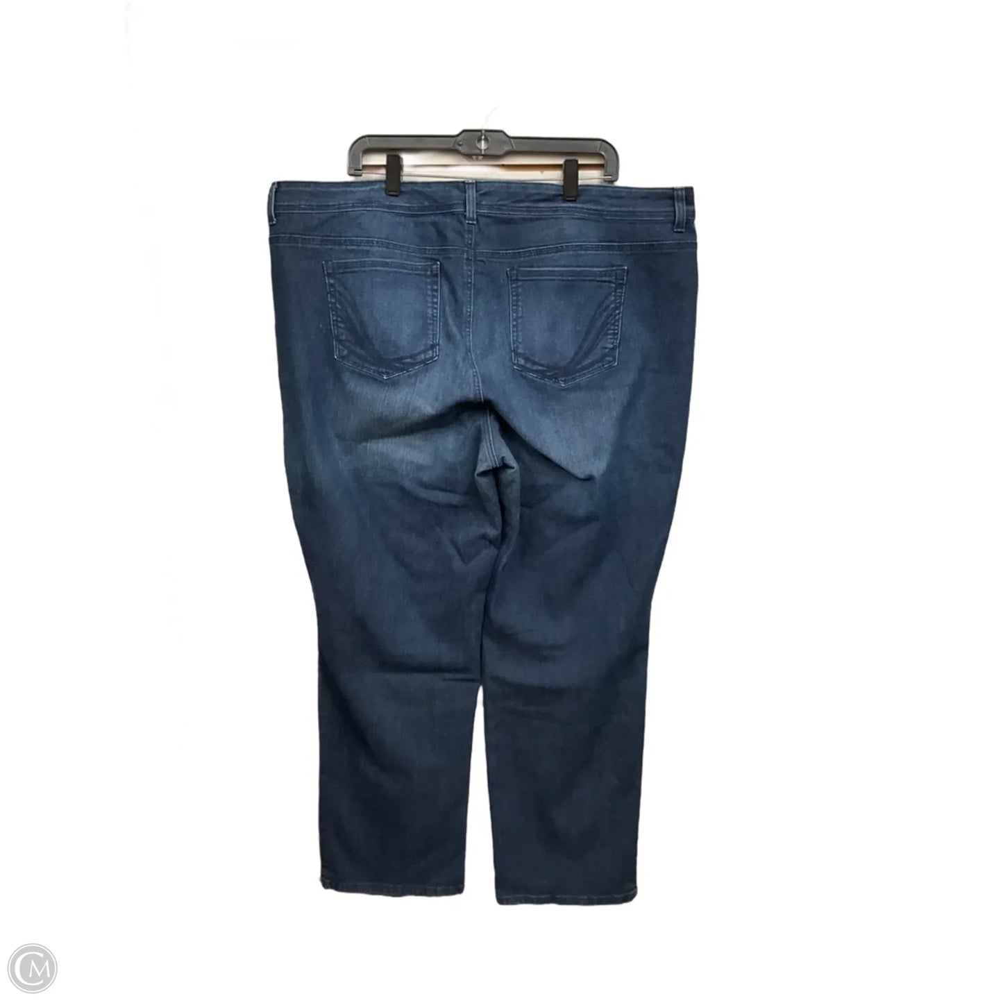 Jeans Straight By Style And Co Collection Women In Blue Denim, Size: 20