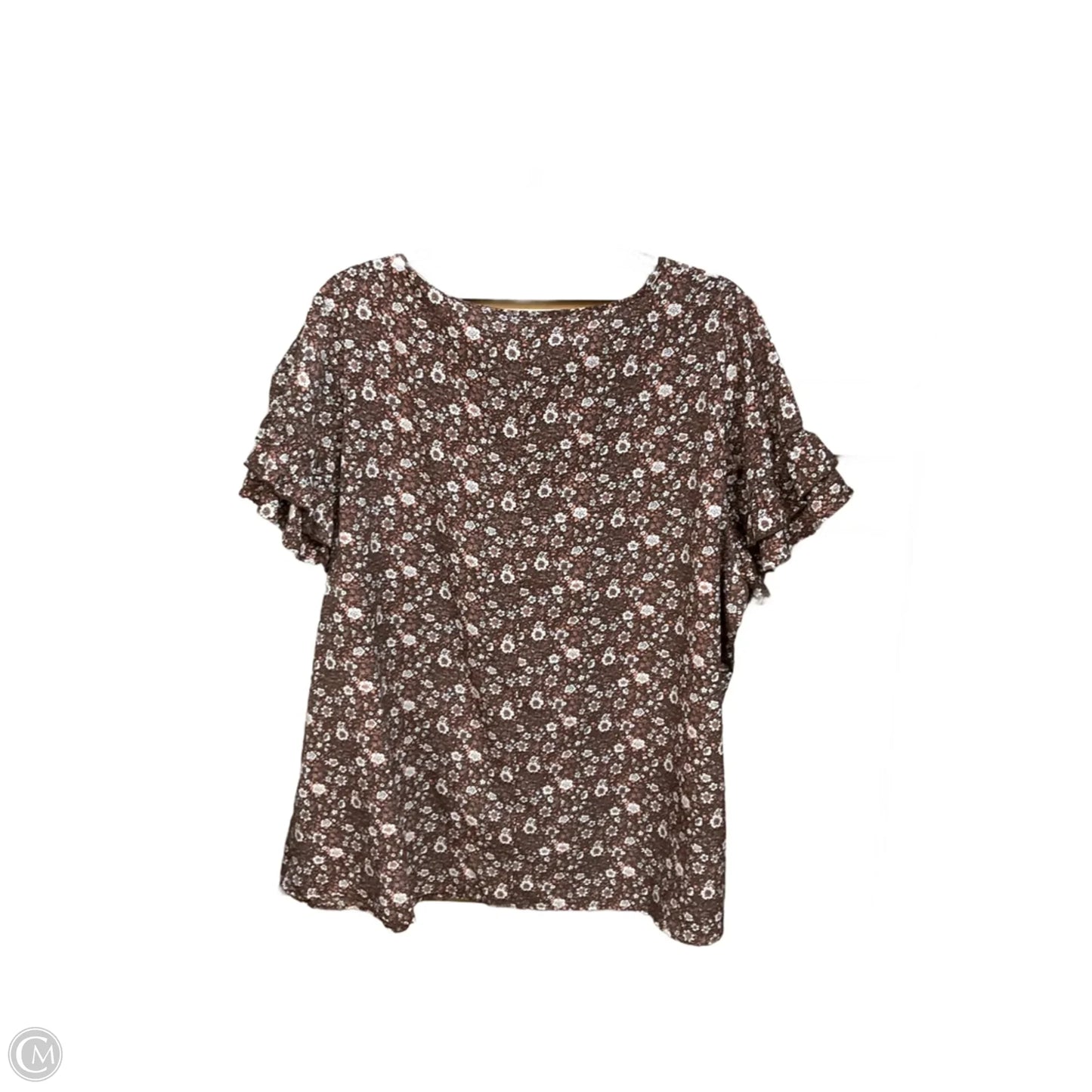 Top Short Sleeve By Lane Bryant In Floral Print, Size: 2x