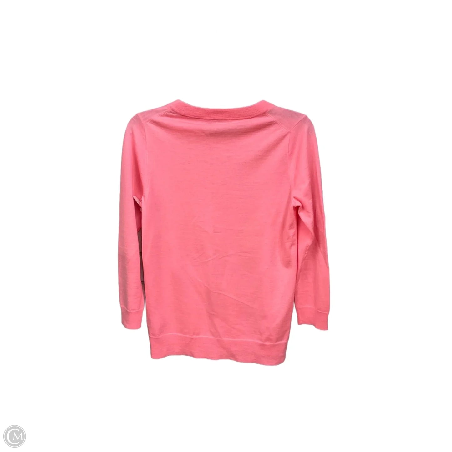 Top 3/4 Sleeve Basic By J. Crew In Pink, Size: M