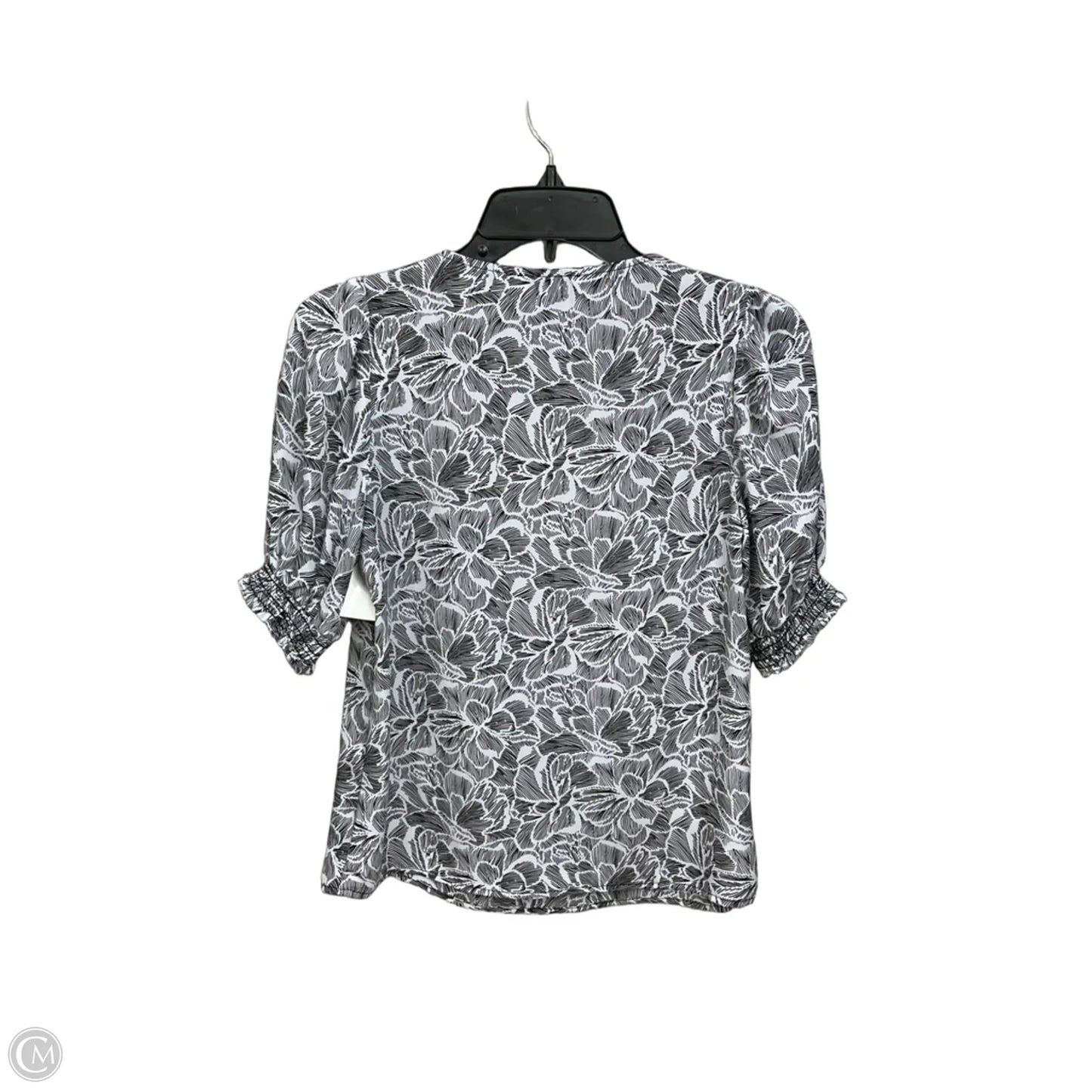 Top Short Sleeve By Evereve In Floral Print, Size: Xs