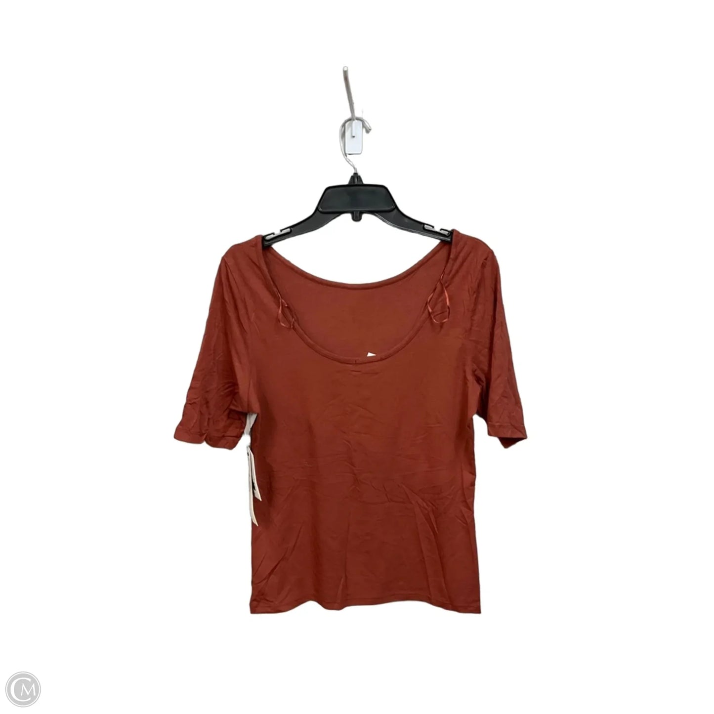 Top Short Sleeve By Nicole Miller In Copper, Size: L