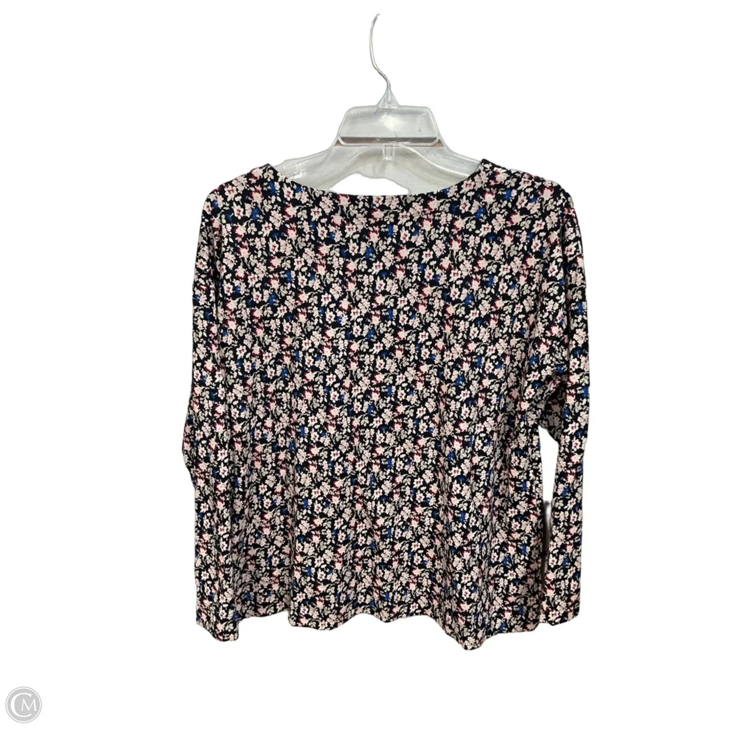 Top Long Sleeve By J. Jill In Floral Print, Size: M