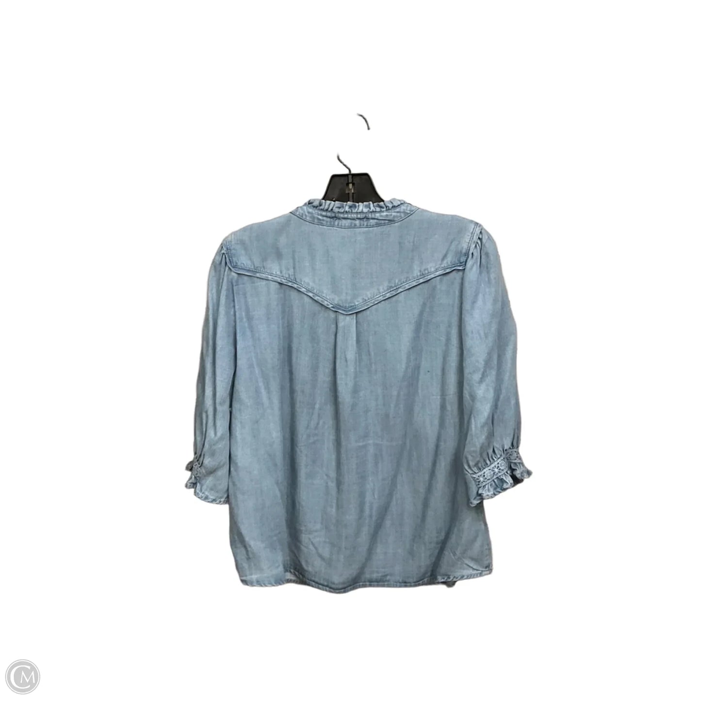 Top 3/4 Sleeve By Democracy In Blue Denim, Size: M