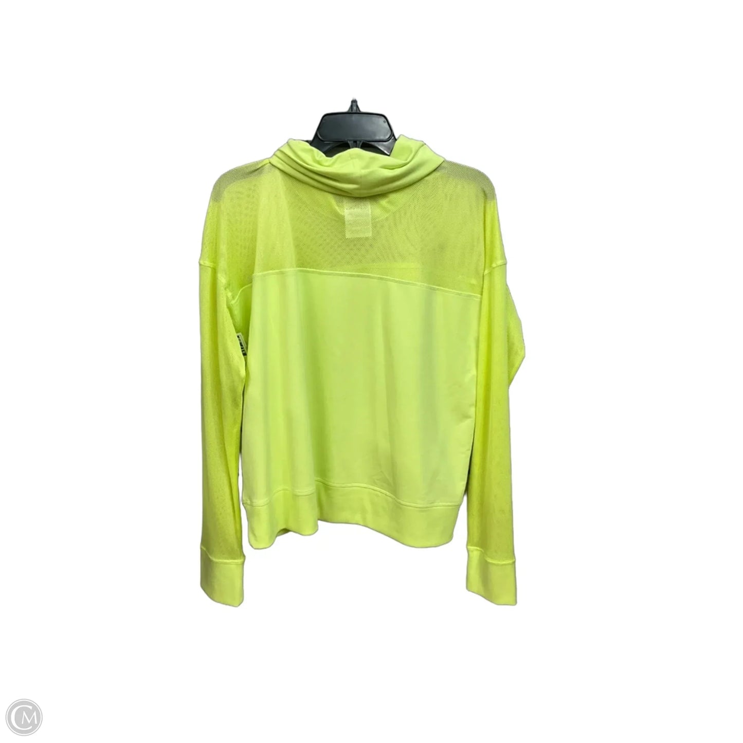 Athletic Top Long Sleeve Collar By Dkny In Yellow, Size: L