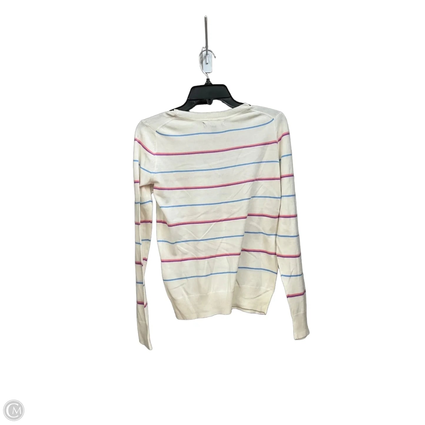 Top Long Sleeve By Banana Republic In Striped Pattern, Size: Xs