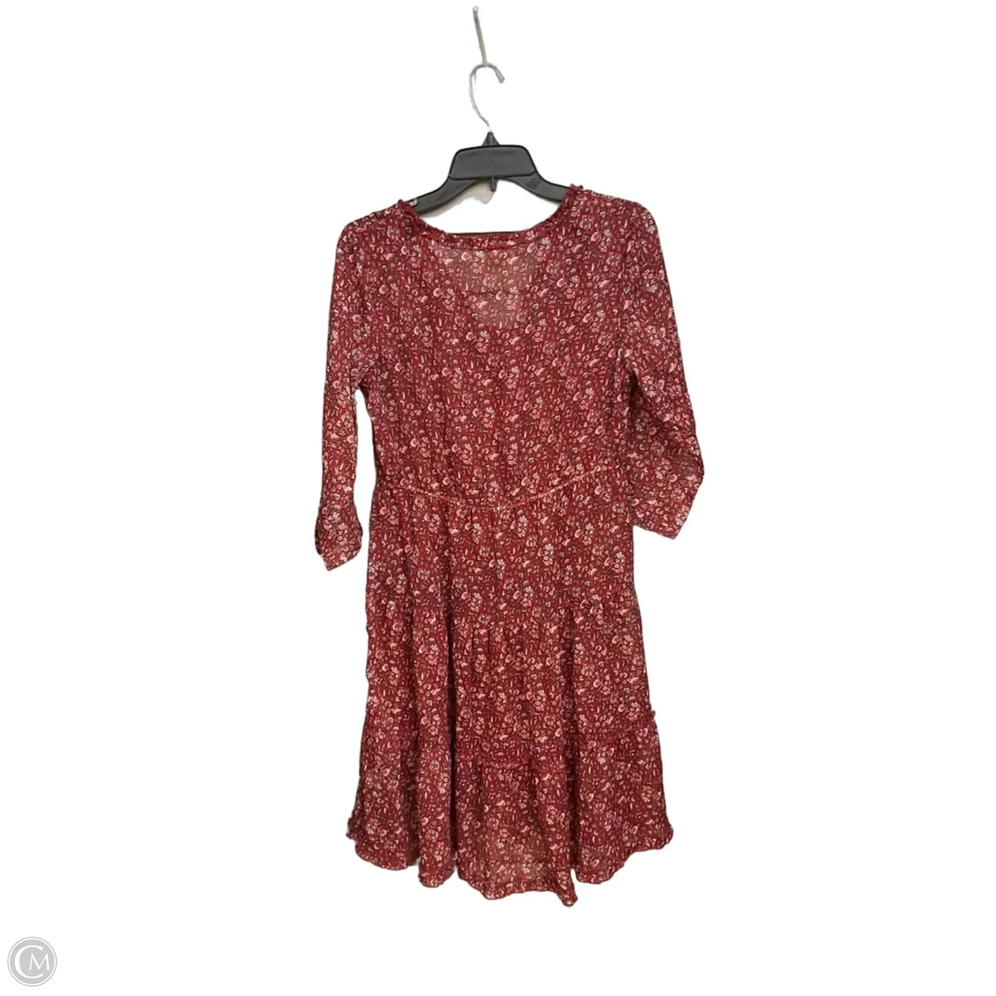 Dress Casual Short By Clothes Mentor In Floral Print, Size: L