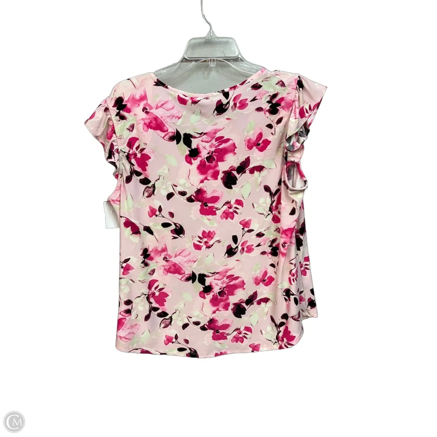 Top Sleeveless By Anne Klein In Floral Print, Size: L