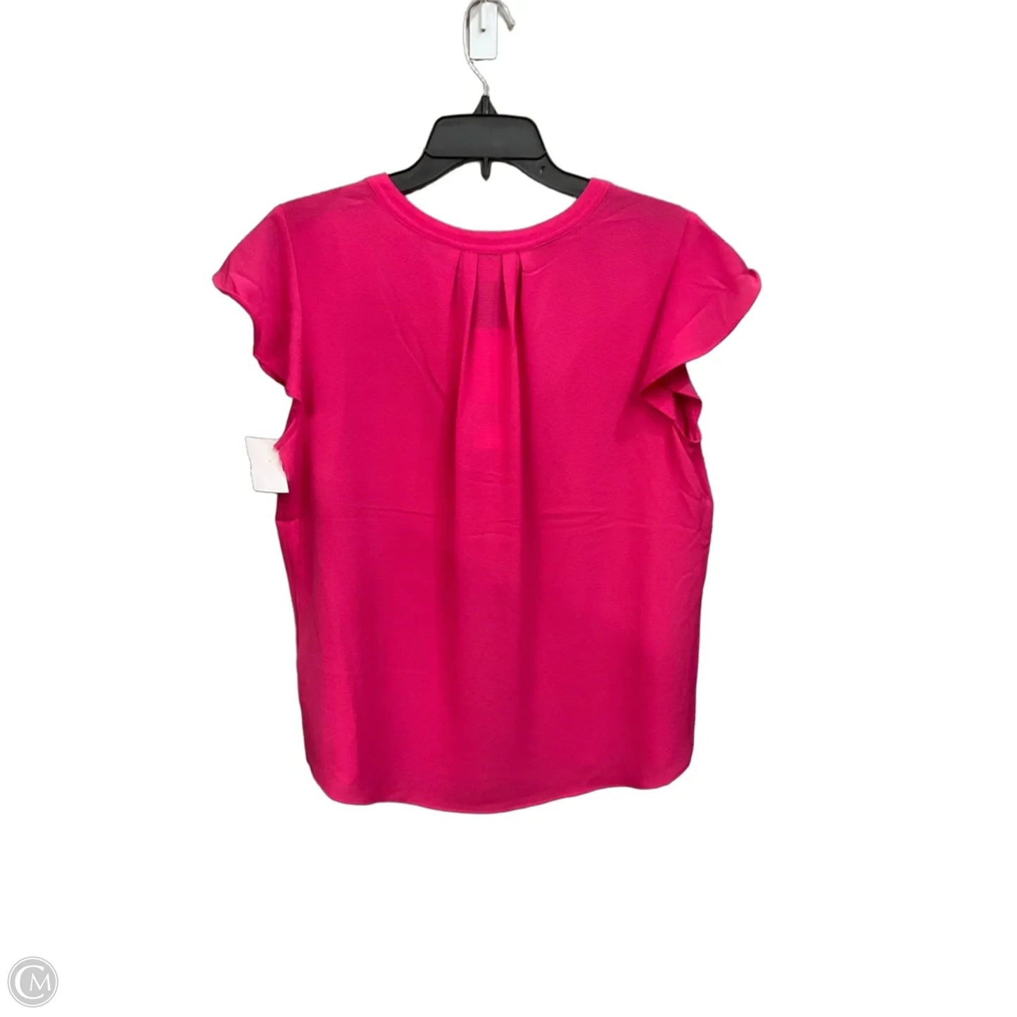Top Short Sleeve By Calvin Klein In Pink, Size: L