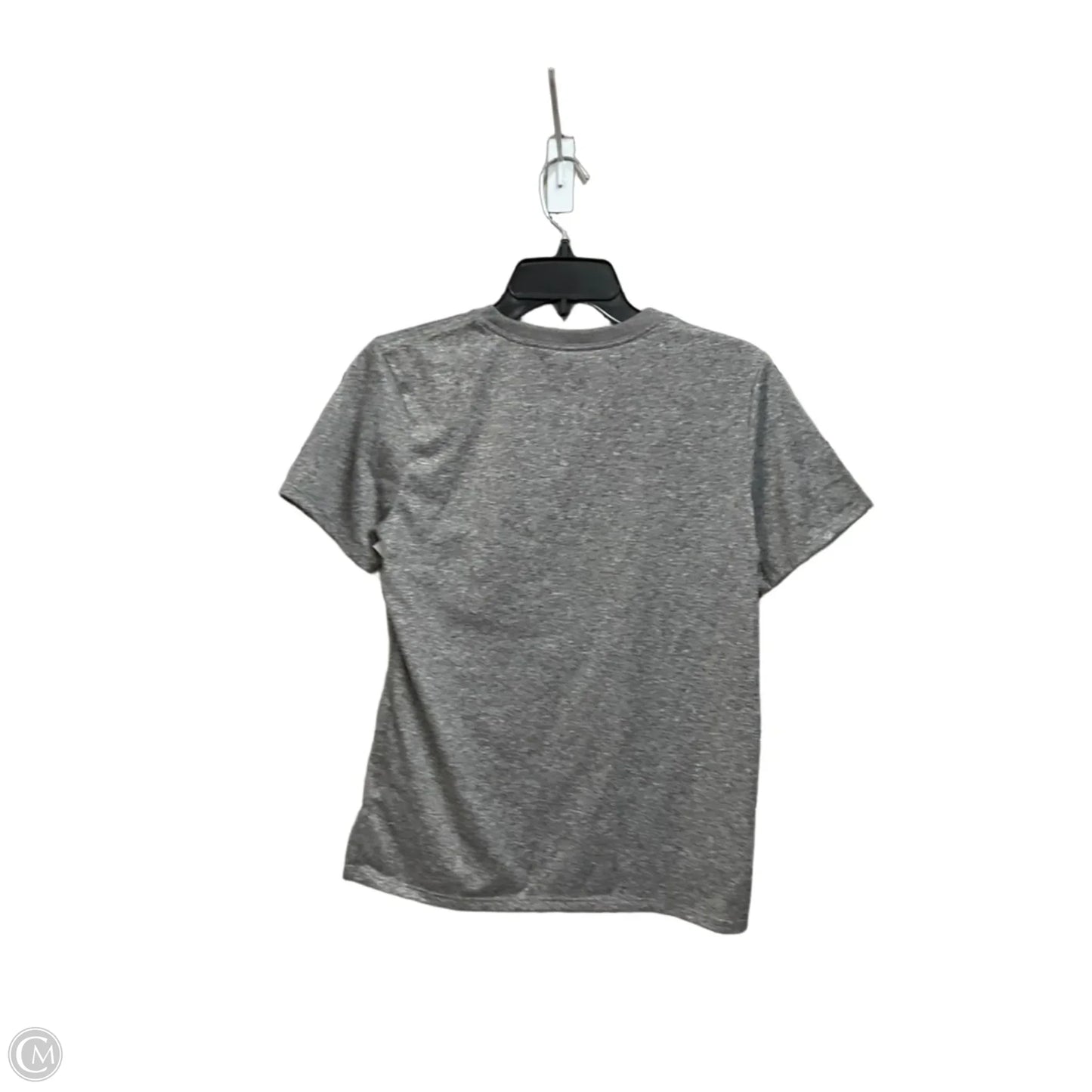 Athletic Top Short Sleeve By Nike Apparel In Grey, Size: S
