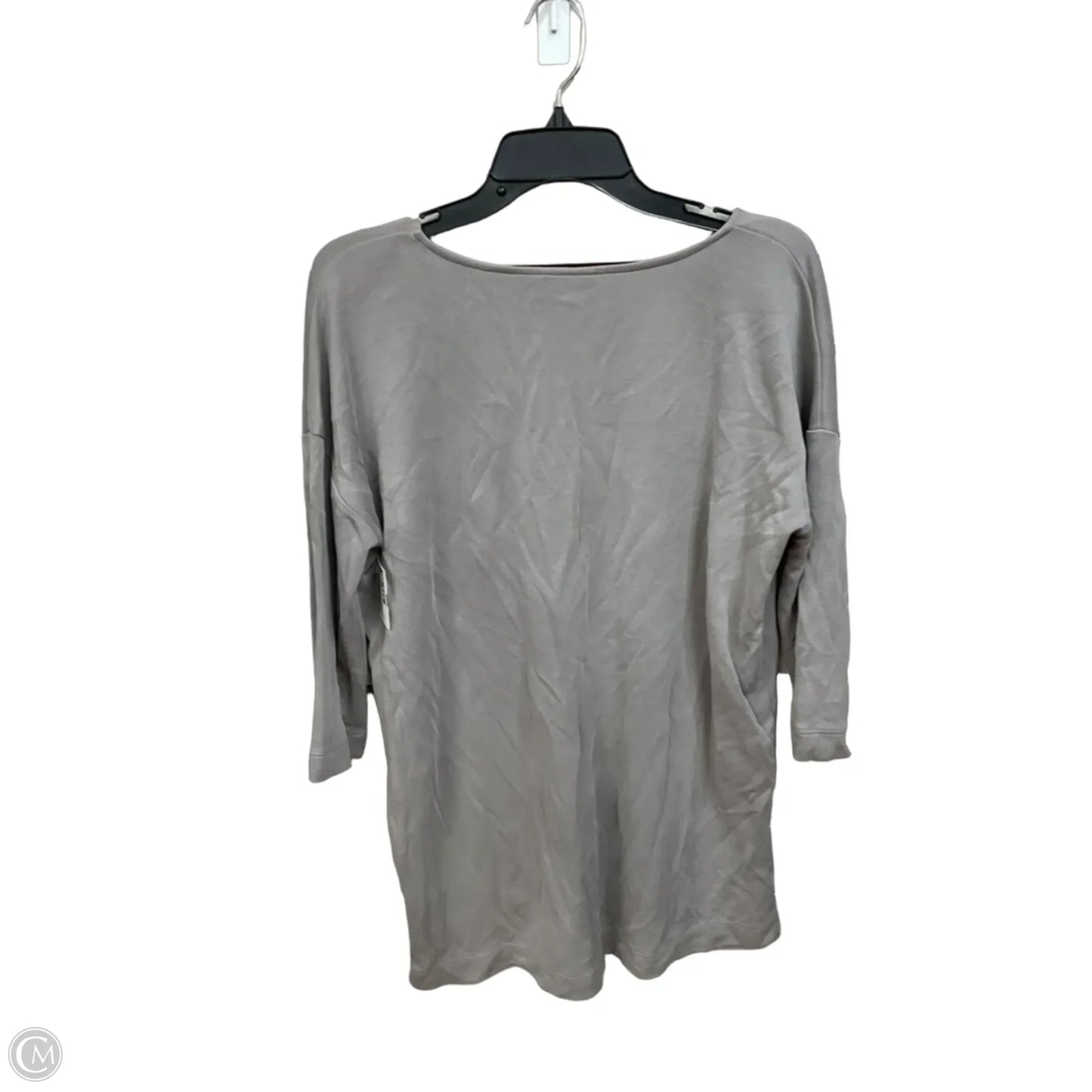 Top 3/4 Sleeve Basic By Pure Jill In Grey, Size: S