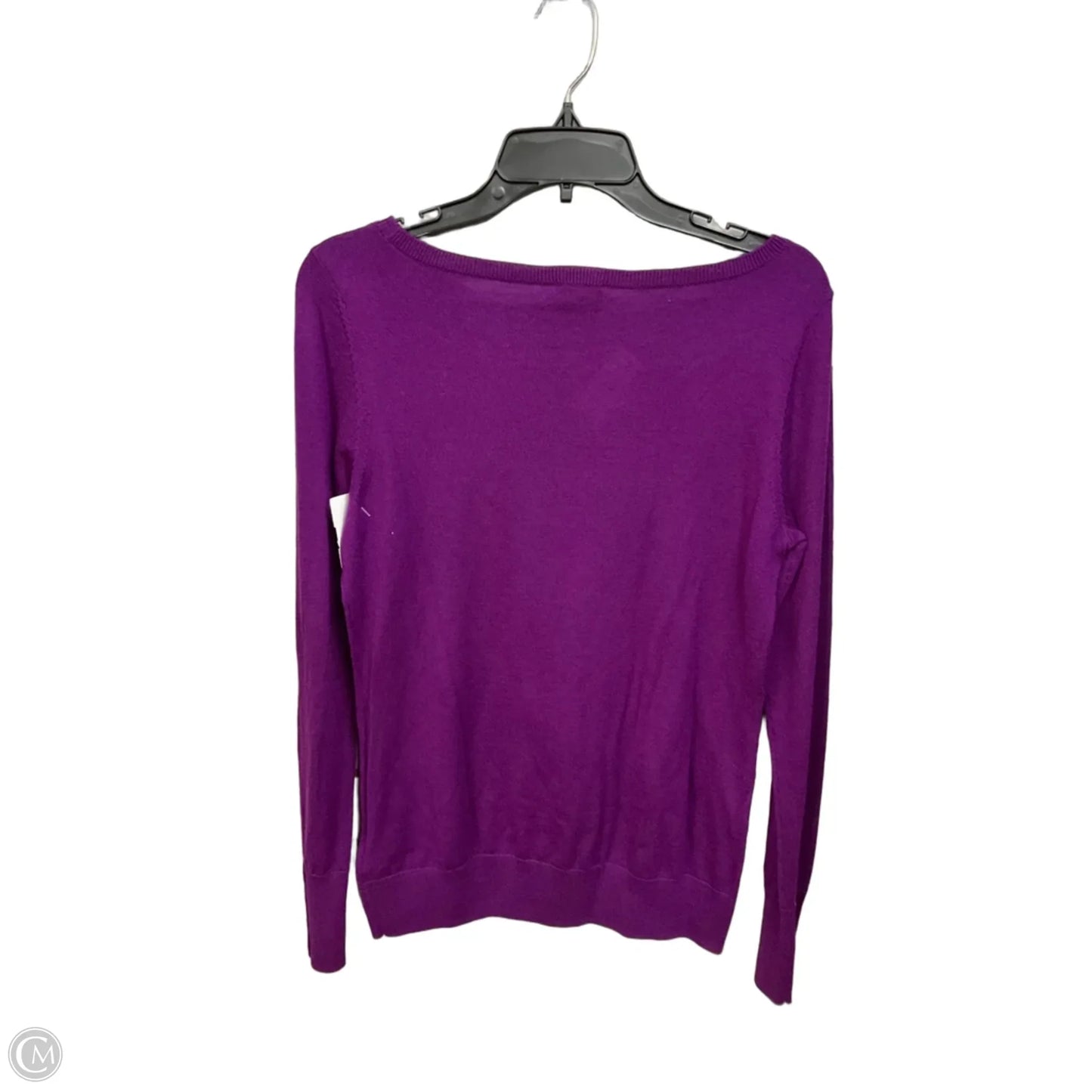 Top Long Sleeve Basic By Talbots In Purple, Size: M