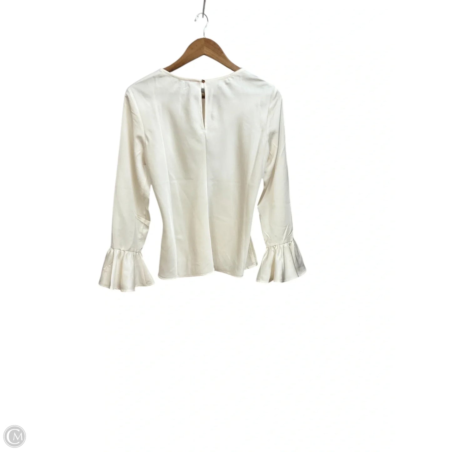 Top Long Sleeve By J. Crew In Ivory, Size: S