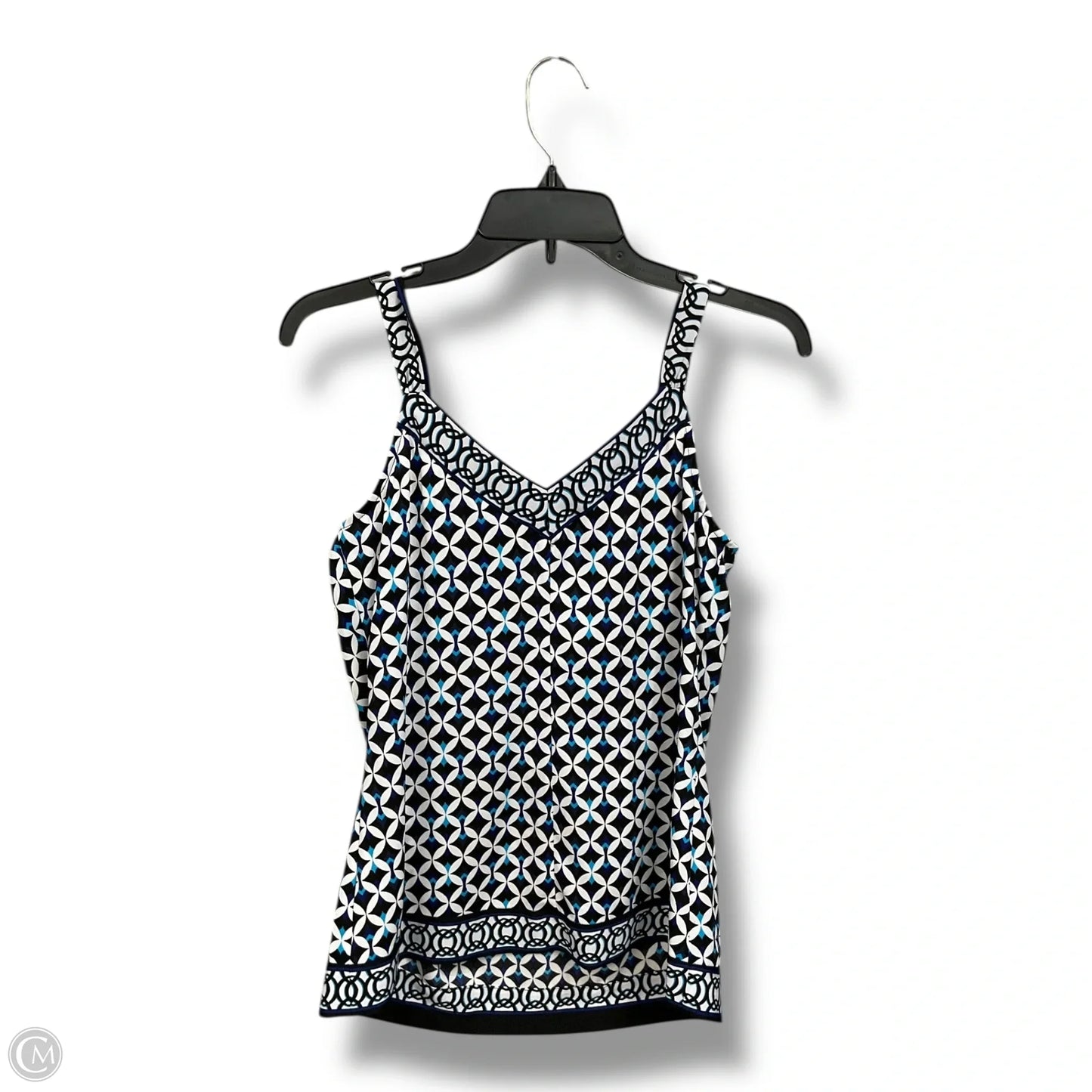 Top Sleeveless By White House Black Market In Geometric Pattern, Size: Xs