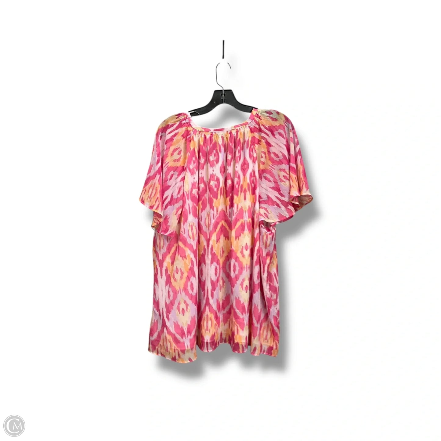 Top Short Sleeve By Lane Bryant In Multi-colored, Size: 3x