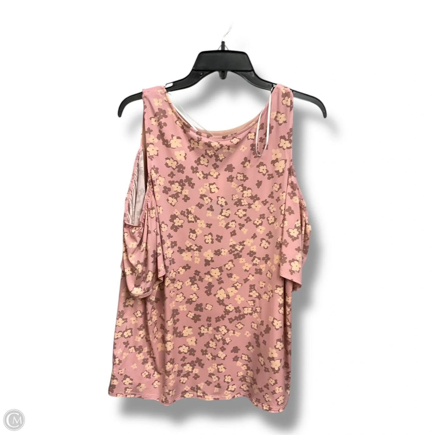 Top Short Sleeve By Kaleigh In Floral Print, Size: 2x