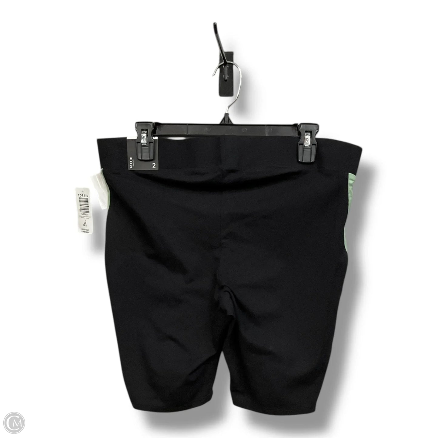 Athletic Shorts By Torrid In Black & Green, Size: 2x