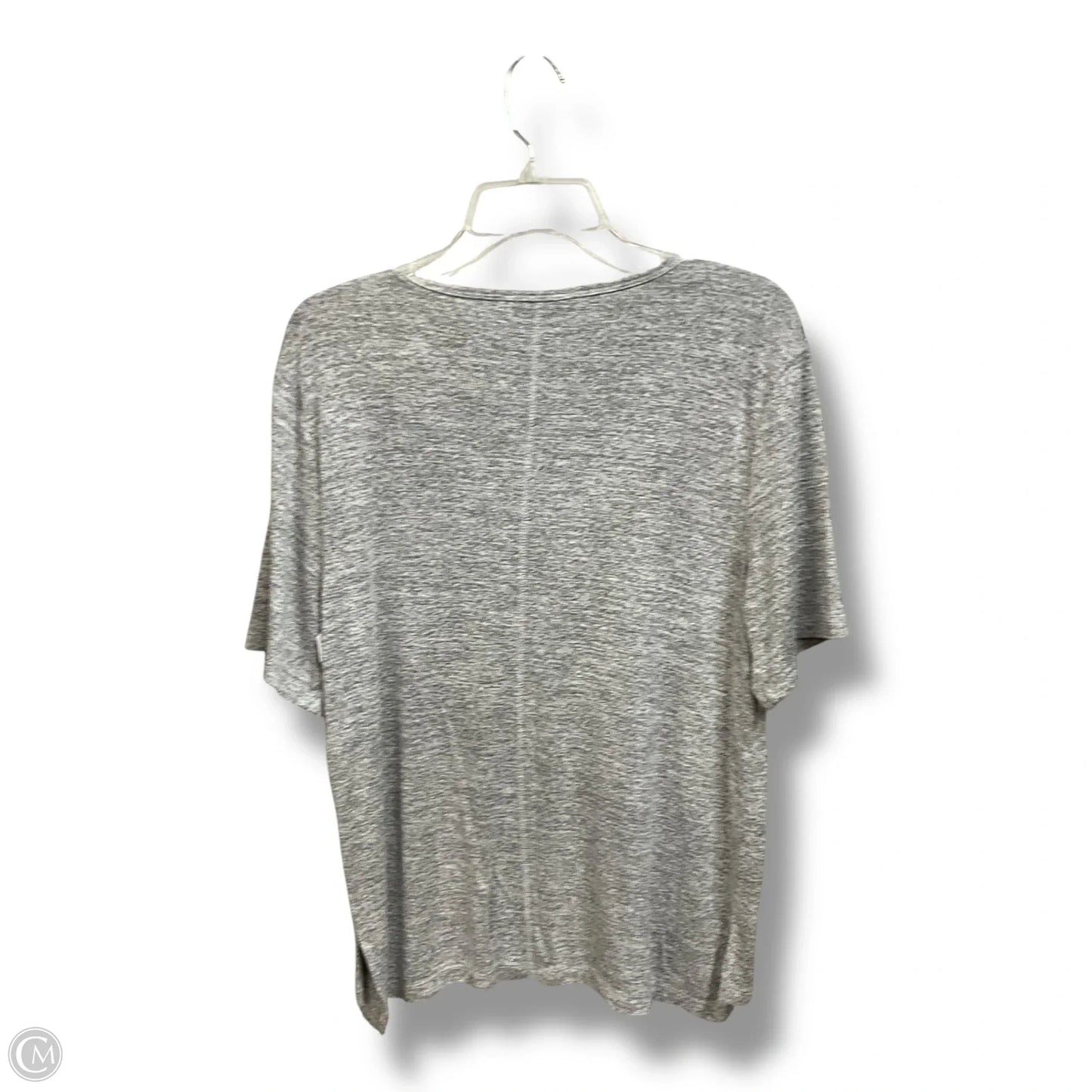 Top Short Sleeve By Banana Republic In Grey, Size: L