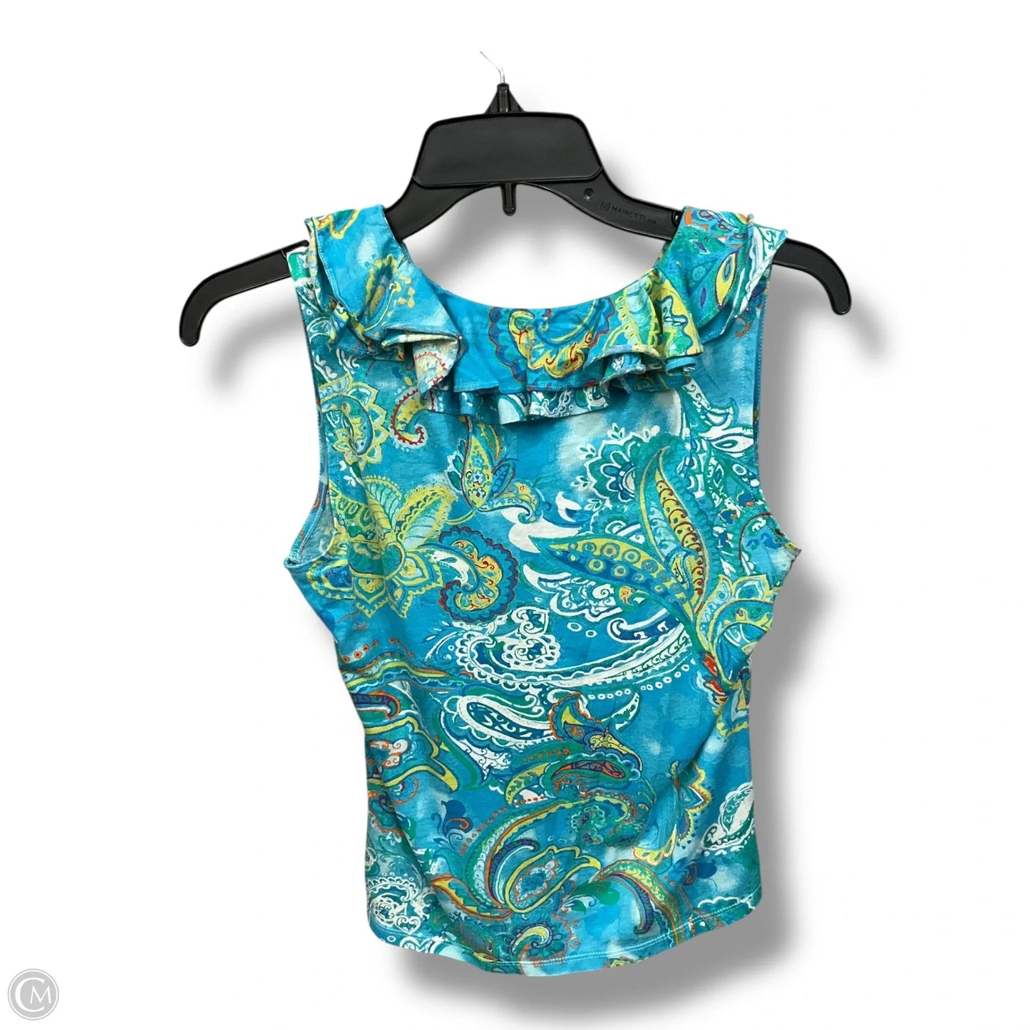 Top Sleeveless By Lauren By Ralph Lauren In Paisley Print, Size: Sp
