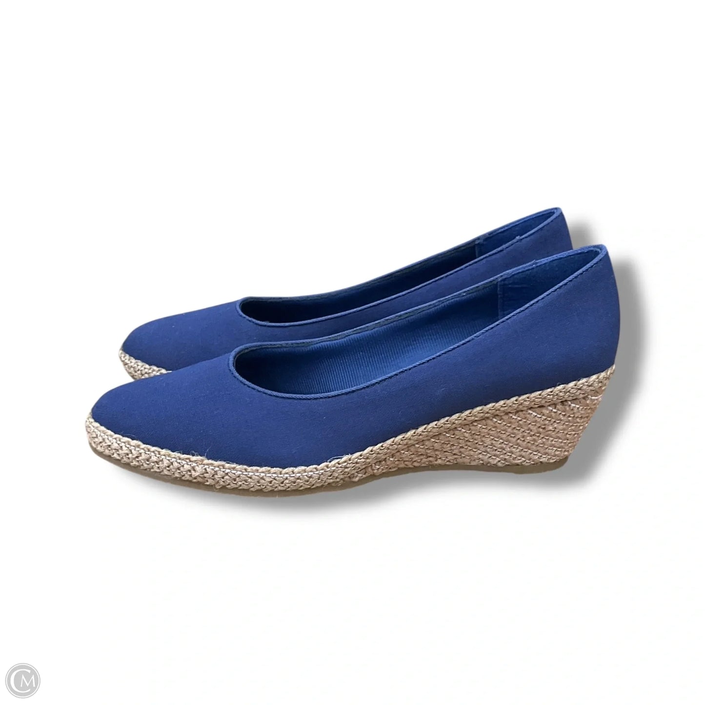 Shoes Heels Wedge By Clothes Mentor In Navy, Size: 7