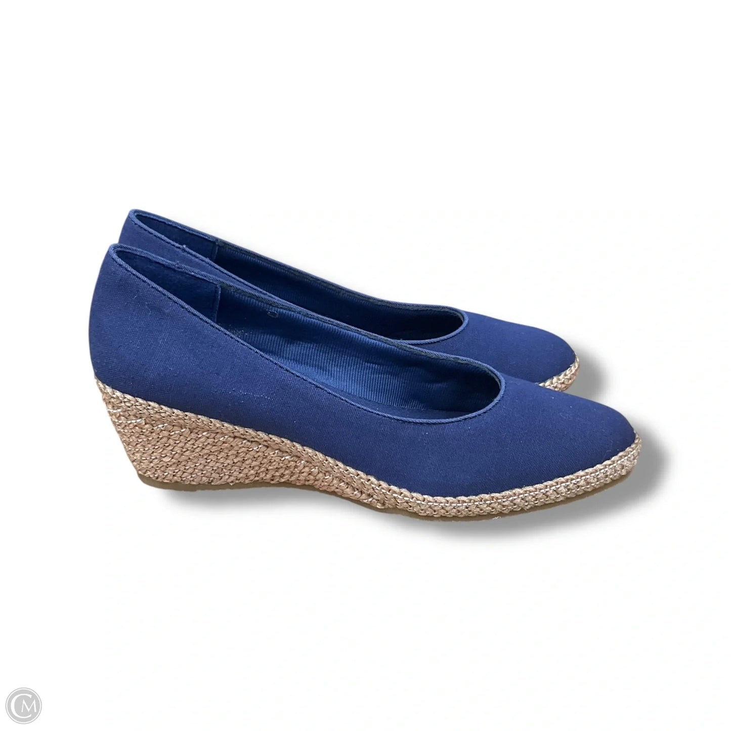 Shoes Heels Wedge By Clothes Mentor In Navy, Size: 7
