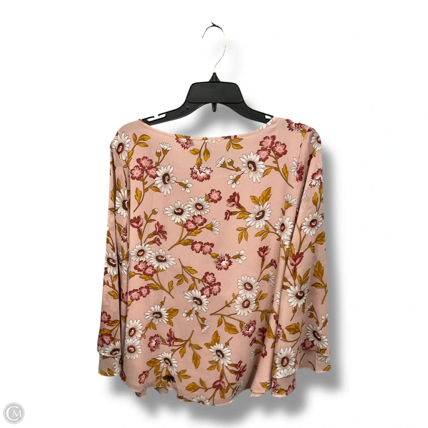 Top Long Sleeve By Ann Taylor In Floral Print, Size: L