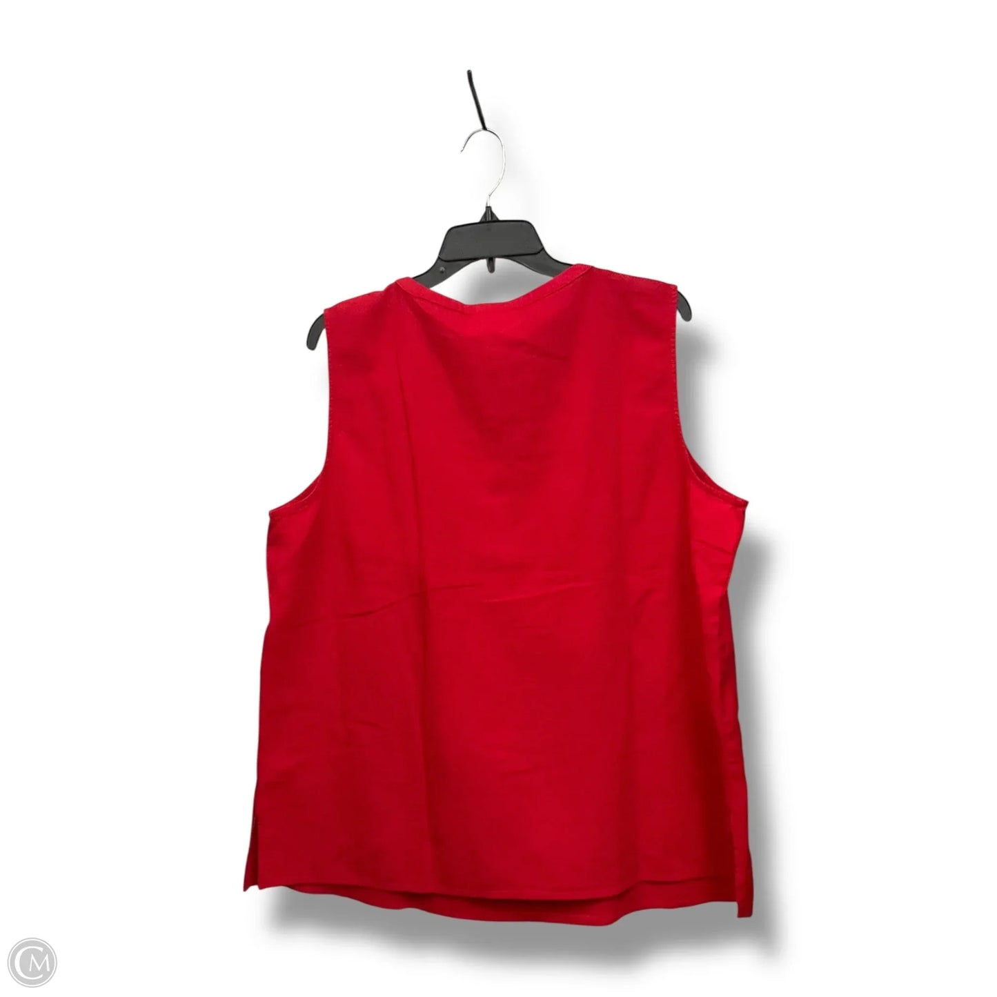 Top Sleeveless By Liz Claiborne In Red, Size: Xl