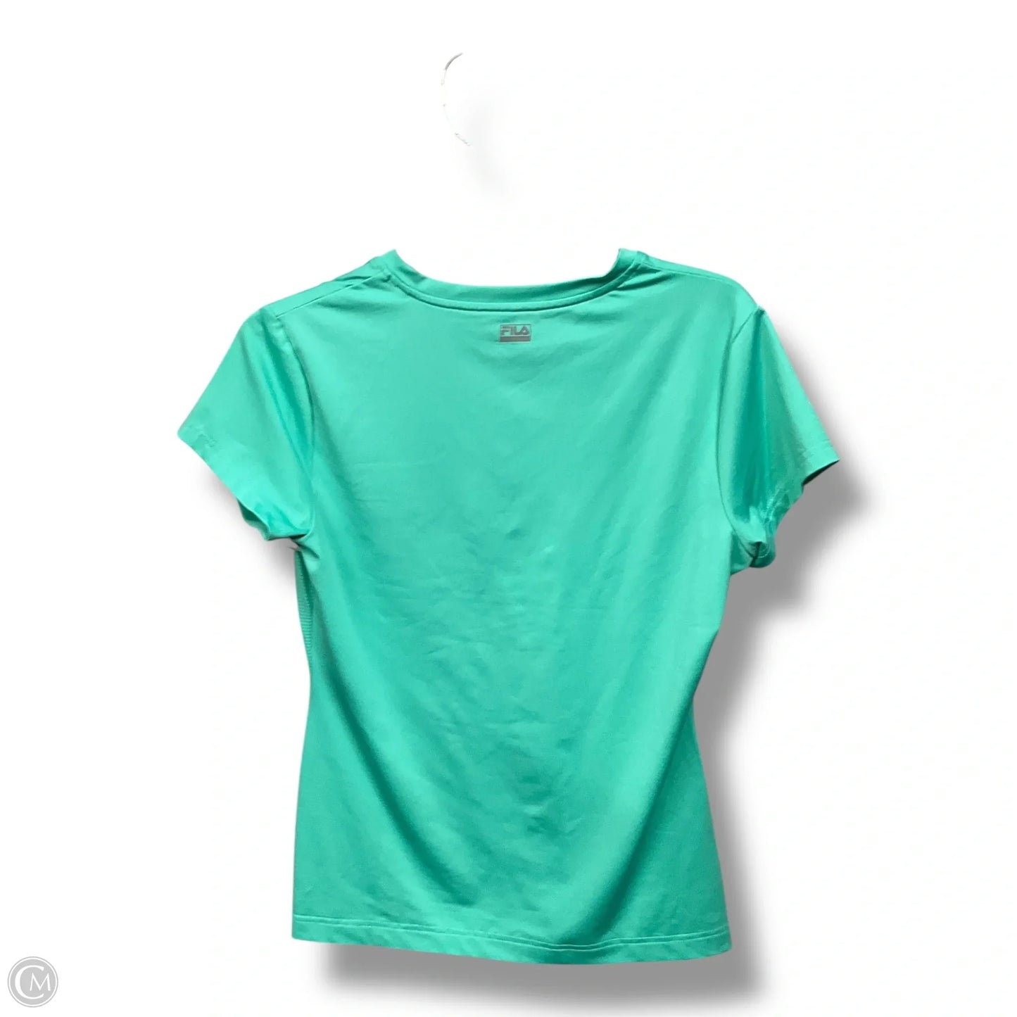 Athletic Top Short Sleeve By Fila In Green, Size: M