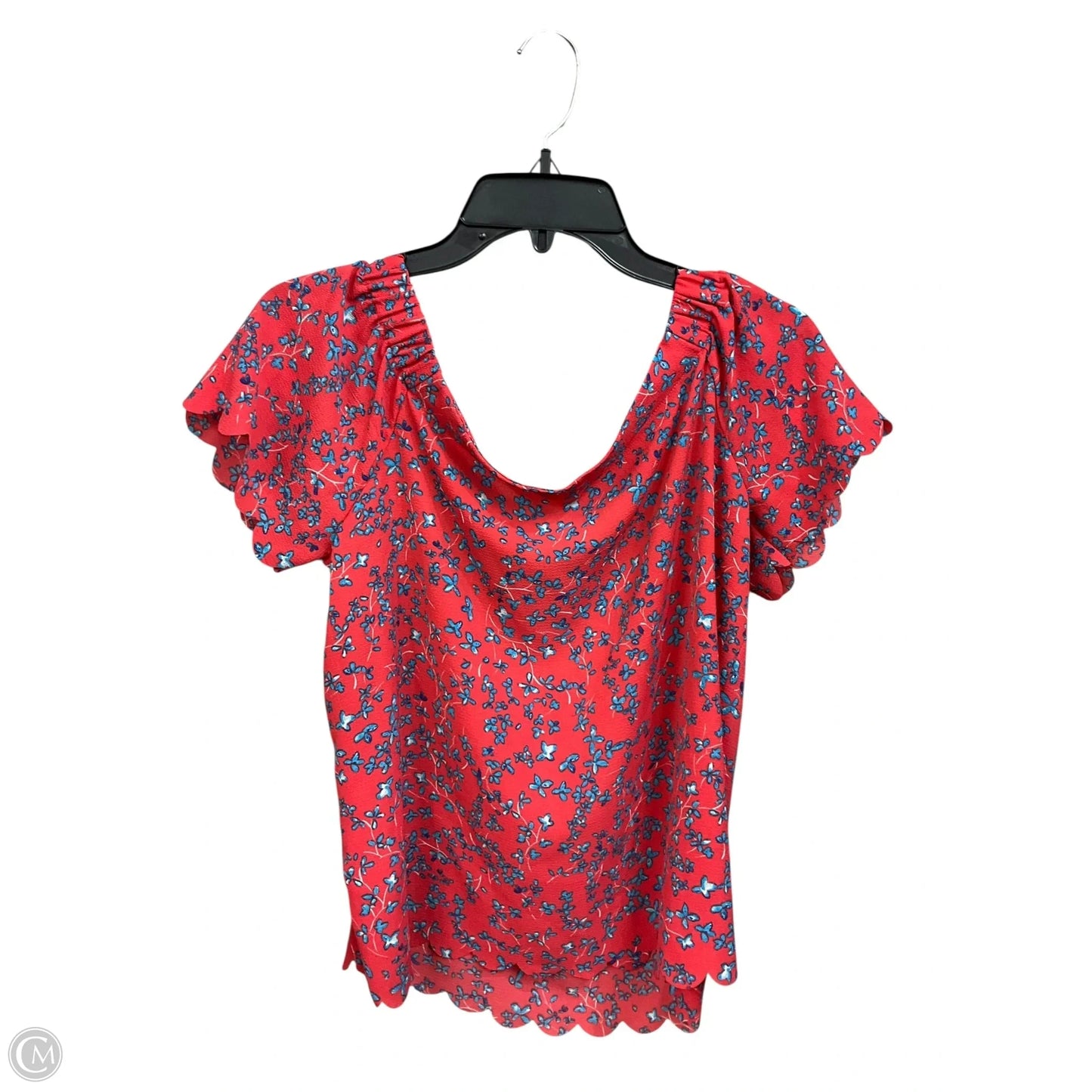 Top Short Sleeve By Elle In Floral Print, Size: S