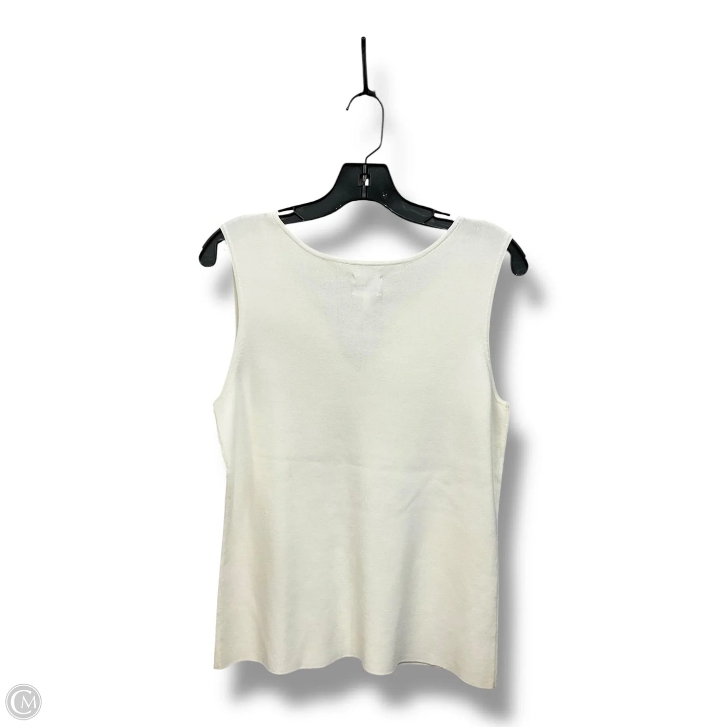 Top Sleeveless By Chicos In Cream, Size: L