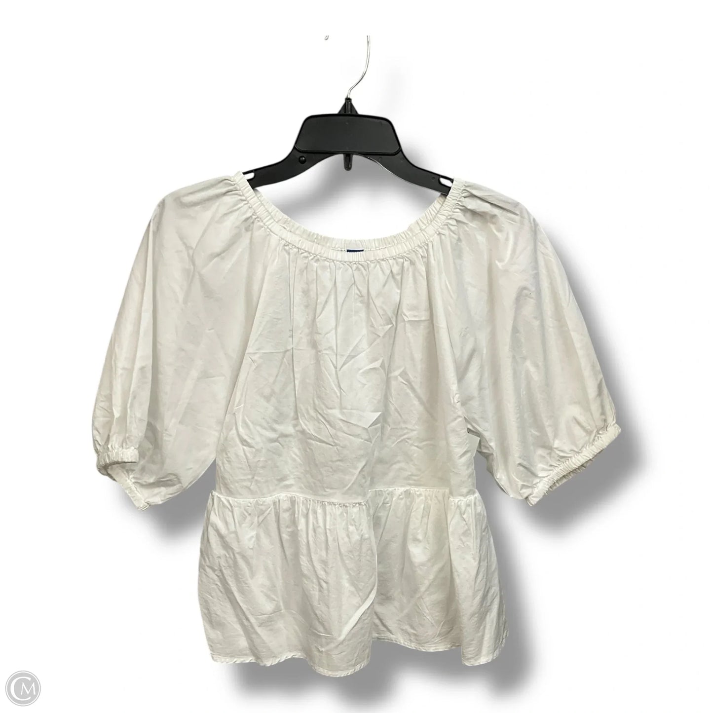 Top Short Sleeve By Old Navy In White, Size: M