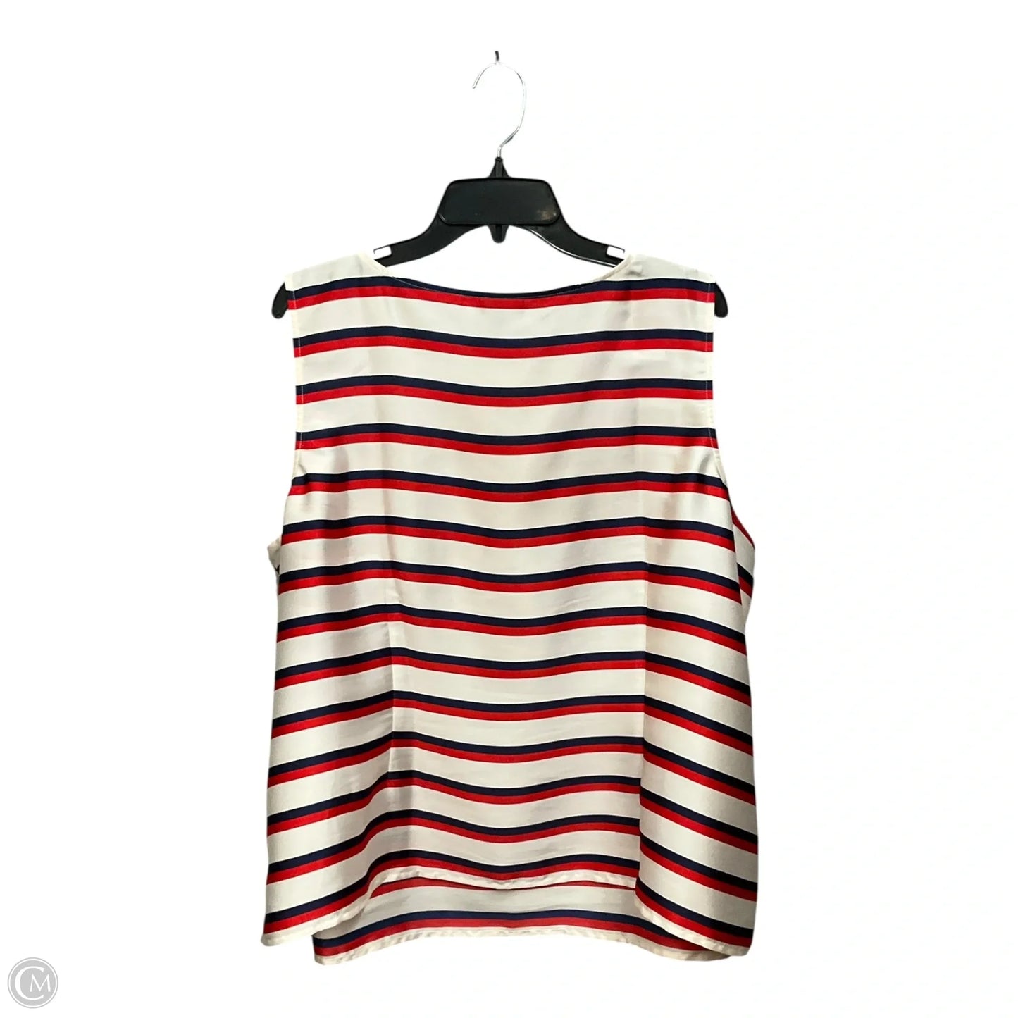 Top Sleeveless By Talbots In Blue & Red & White, Size: 3x