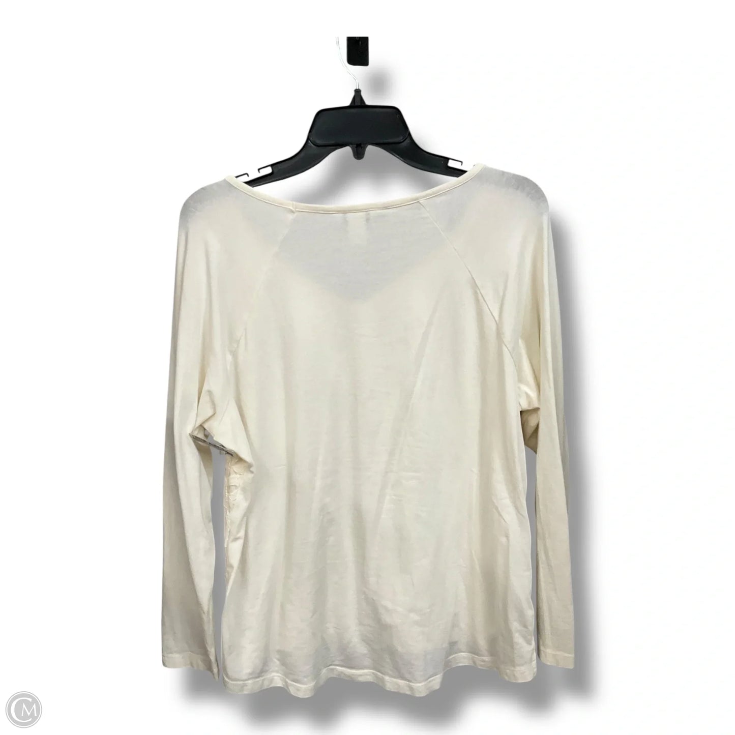 Top Long Sleeve By Christopher And Banks In Cream, Size: Lp