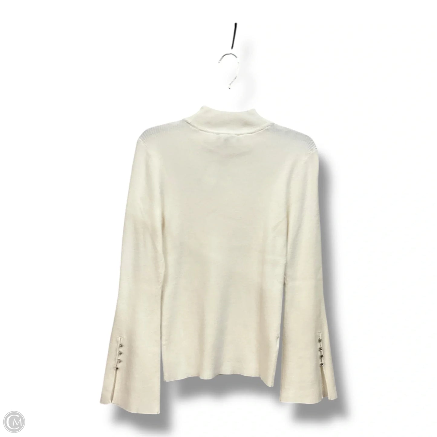 Sweater By Ann Taylor In Cream, Size: L
