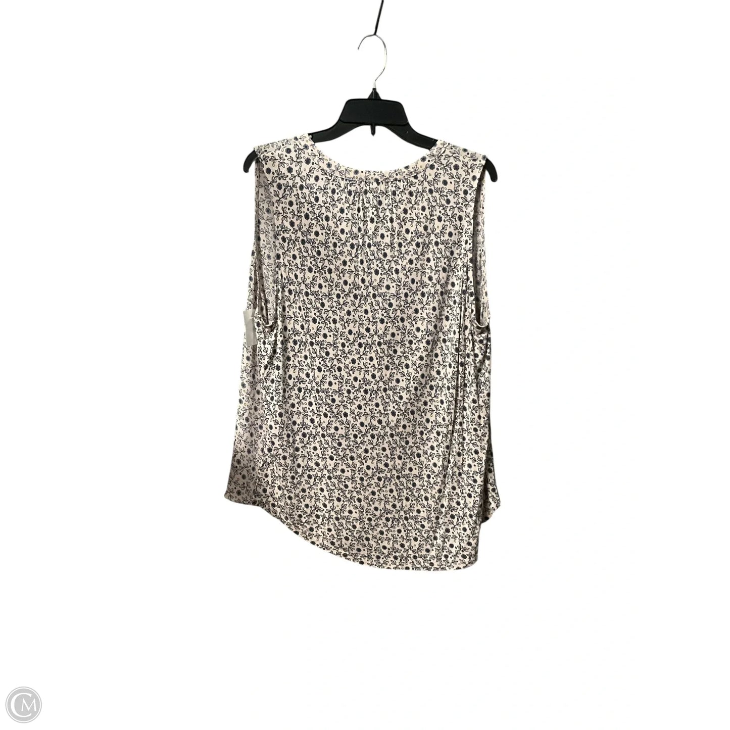 Top Sleeveless By Loft In Floral Print, Size: Xl