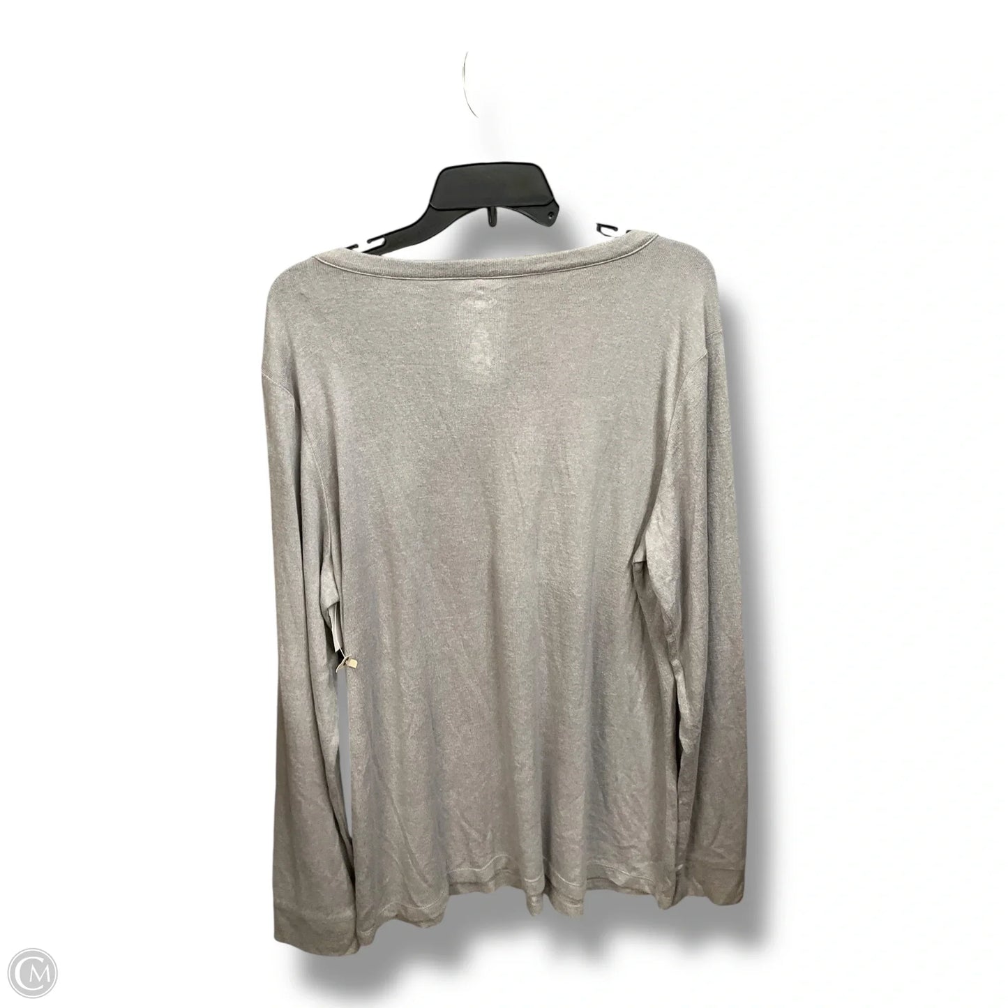Top Long Sleeve By St Johns Bay In Grey, Size: Xl