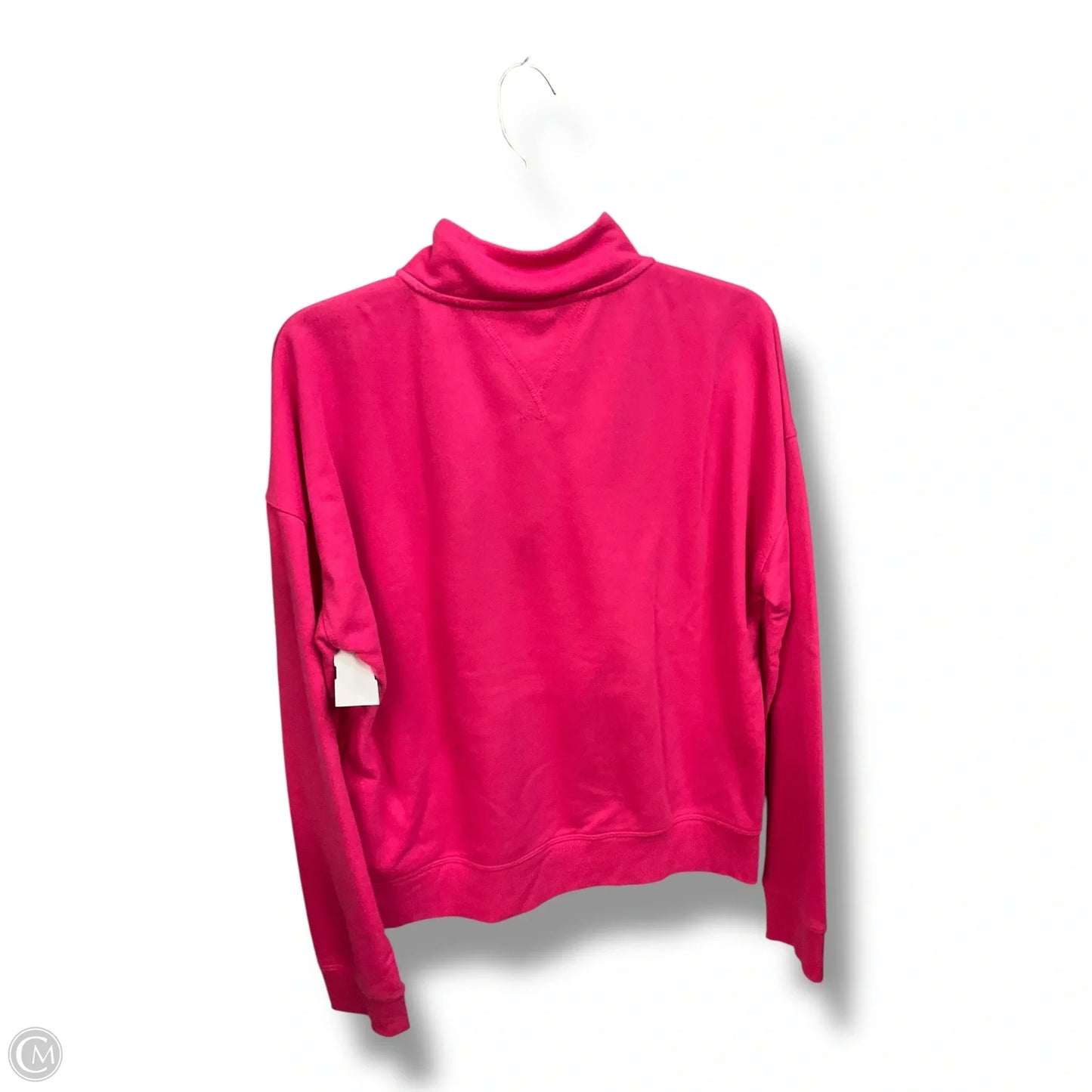 Athletic Top Long Sleeve Collar By Tommy Hilfiger In Pink, Size: L