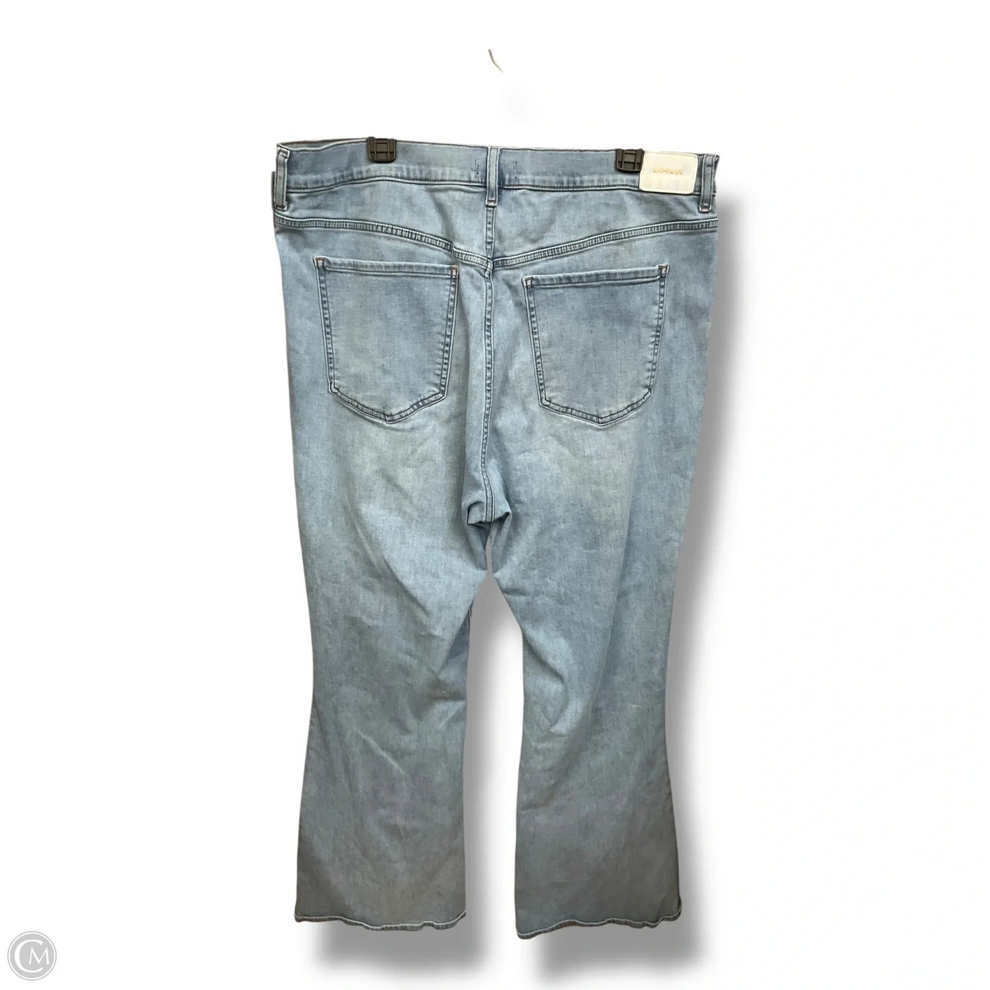 Jeans Flared By Express In Blue Denim, Size: 18