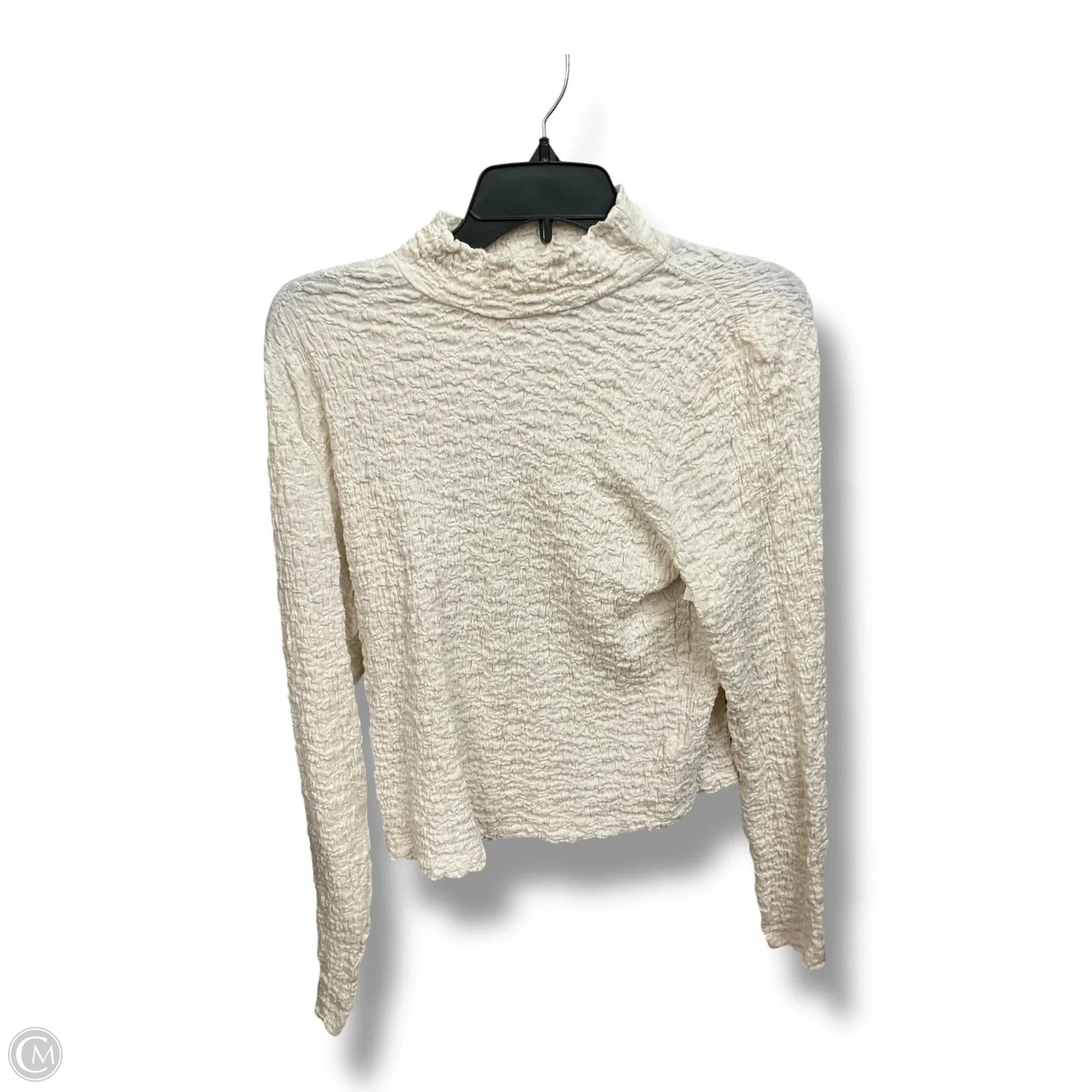 Top Long Sleeve By A New Day In Cream, Size: L