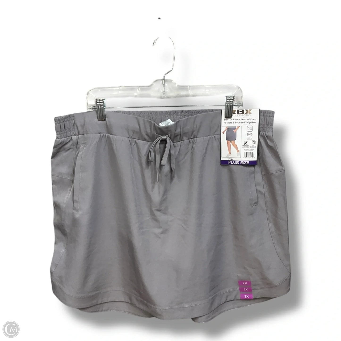 Athletic Skort By Rbx In Mauve, Size: 2x