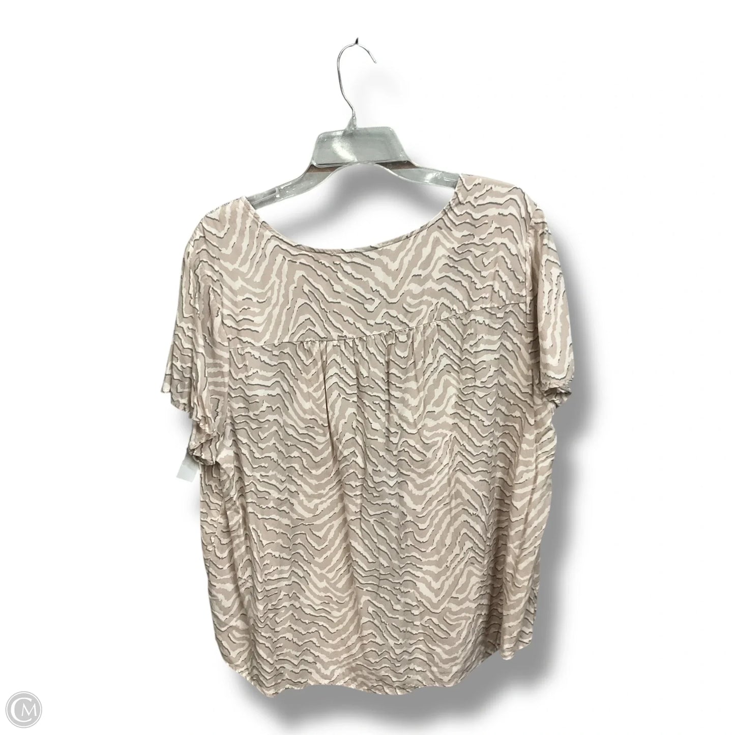 Top Short Sleeve By Torrid In Zebra Print, Size: 2x