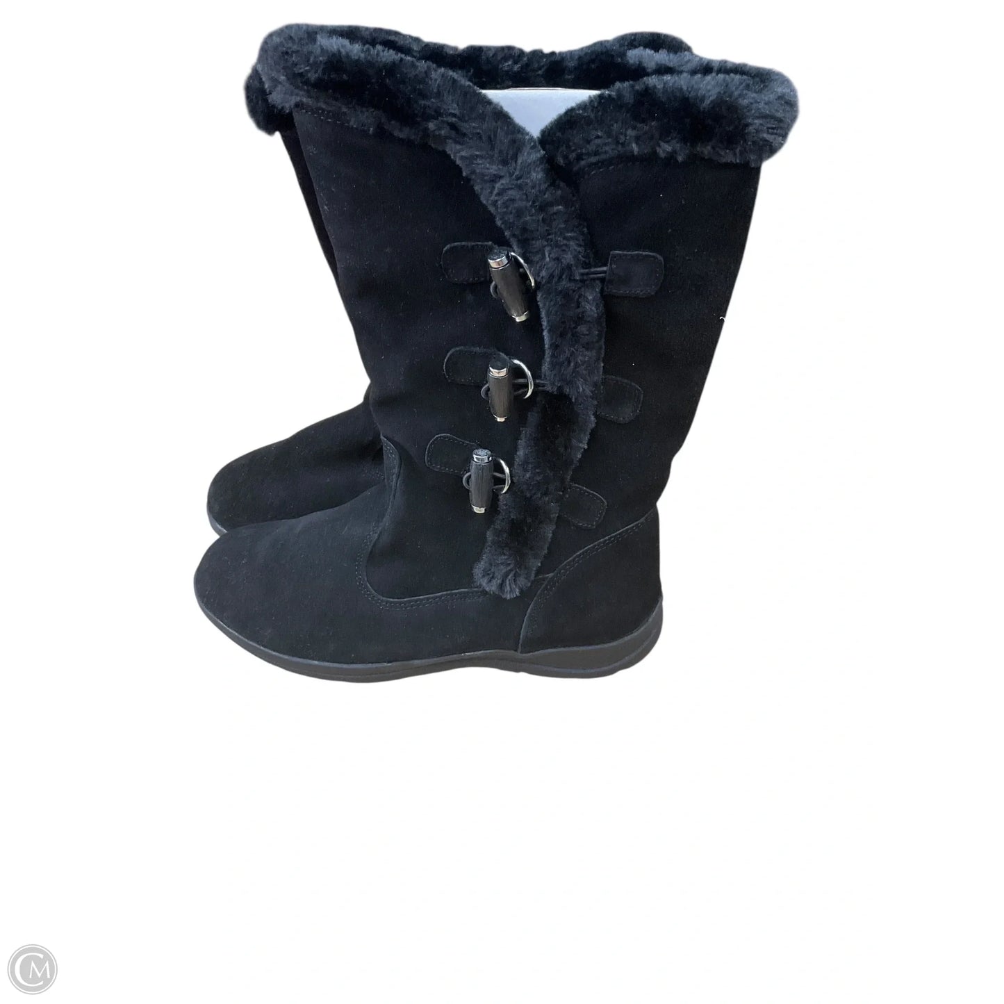 Boots Mid-calf Flats By White Mountain In Black, Size: 8.5