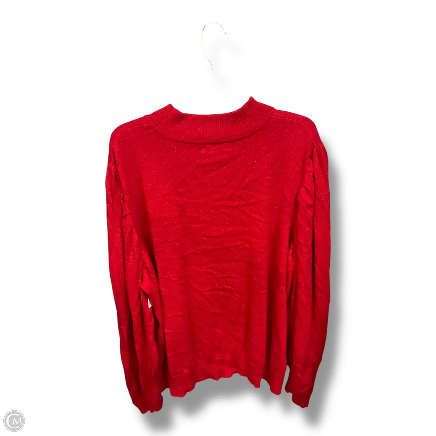 Top Long Sleeve By Liz Claiborne In Red, Size: 4x