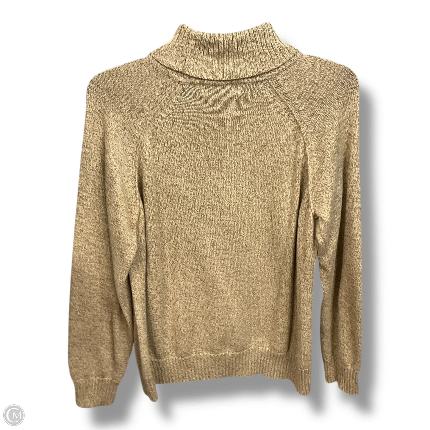 Top Long Sleeve By Karen Scott In Tan, Size: M