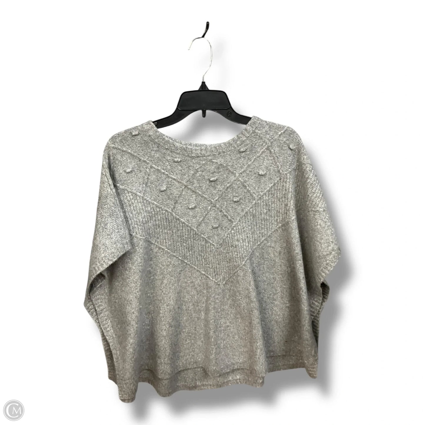 Poncho By Loft In Grey, Size: Xs
