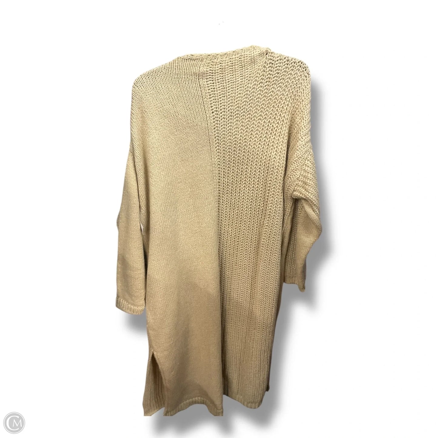 Sweater Cardigan By Topshop In Tan, Size: S