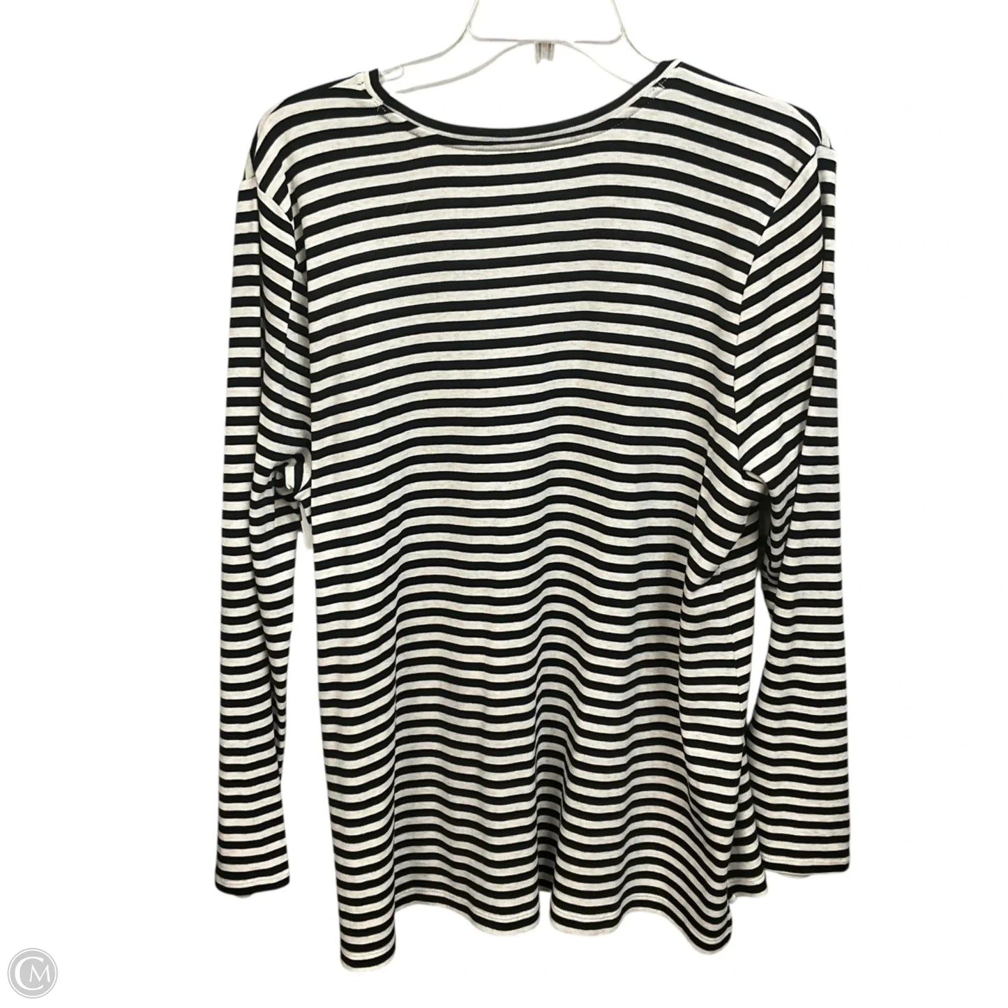 Top Long Sleeve Basic By J. Jill In Striped Pattern, Size: Xl